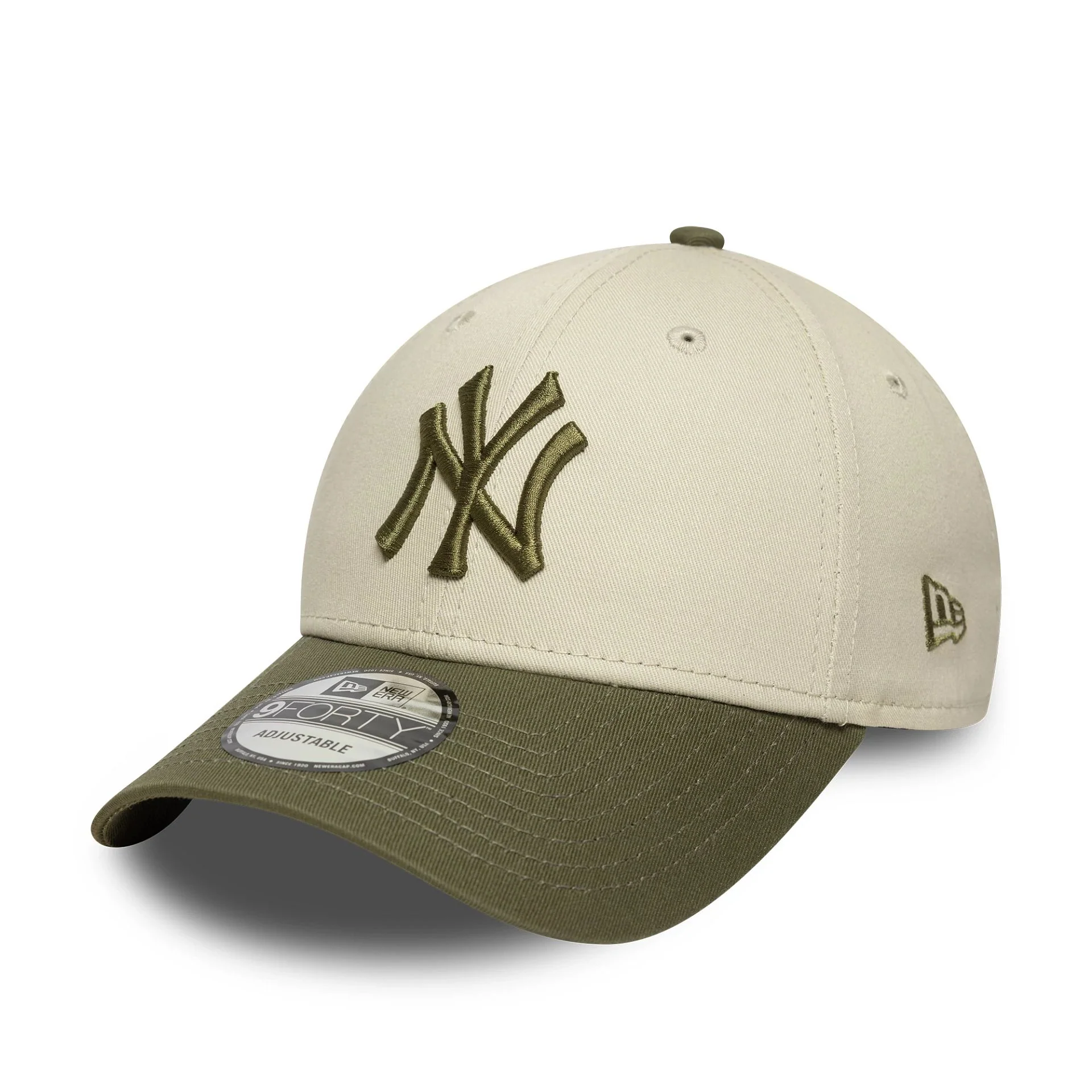 New York Yankees MLB Sidepatch Light Beige 9FORTY Adjustable Cap - Image 5
