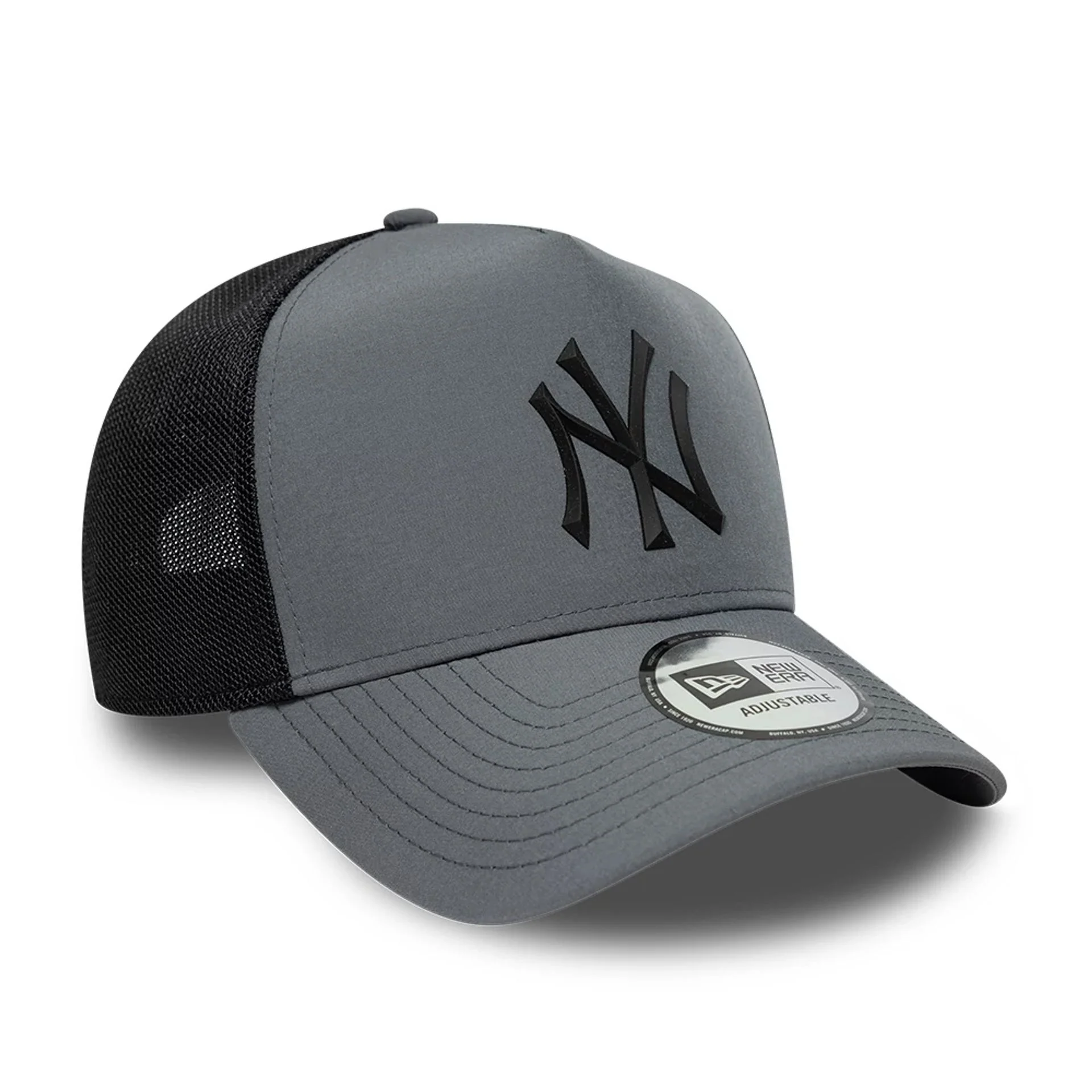New York Yankees MLB Sport Charcoal 9FORTY A-Frame Trucker Adjustable Cap - Image 2
