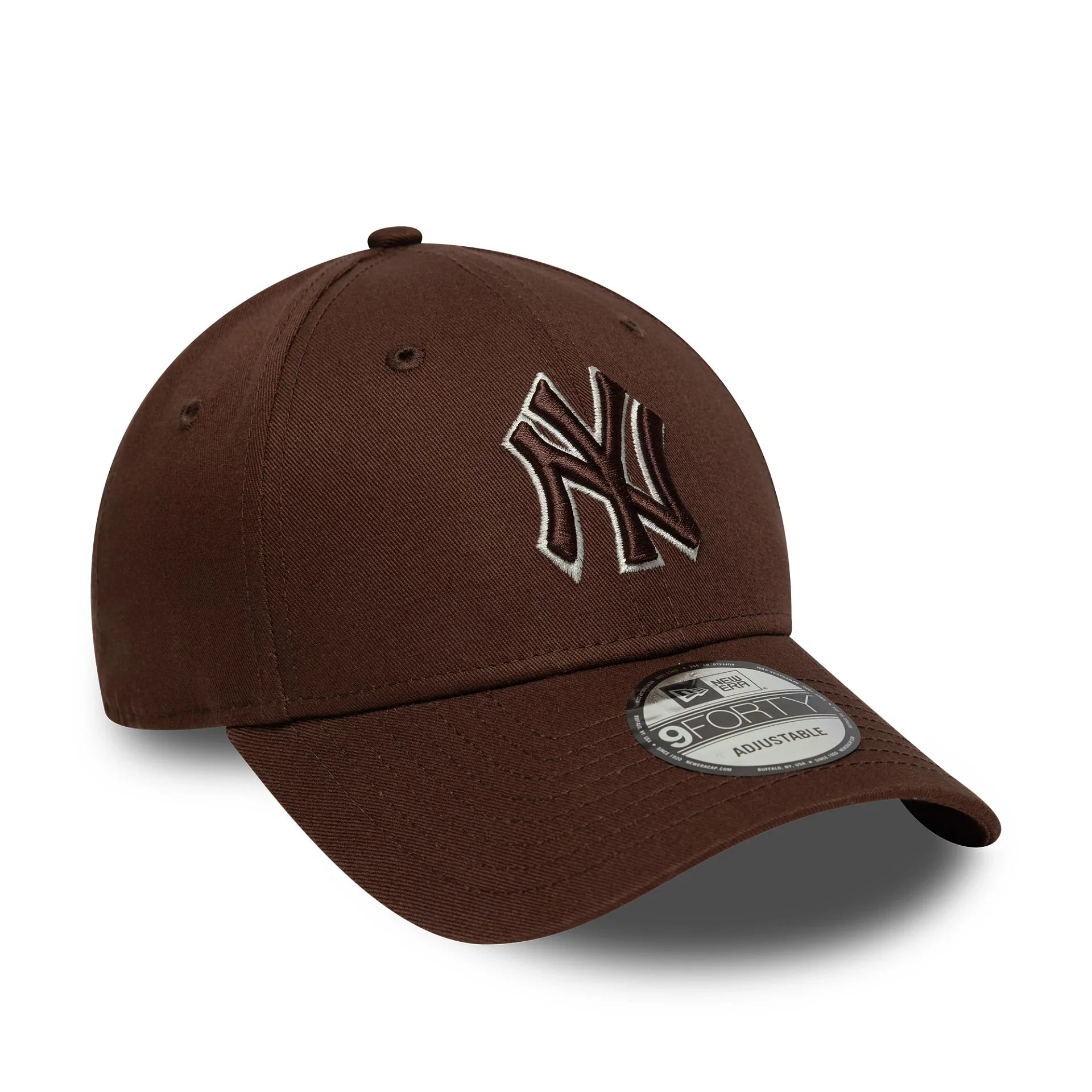 New York Yankees MLB Team Outline Brown 9FORTY Cap - Image 2