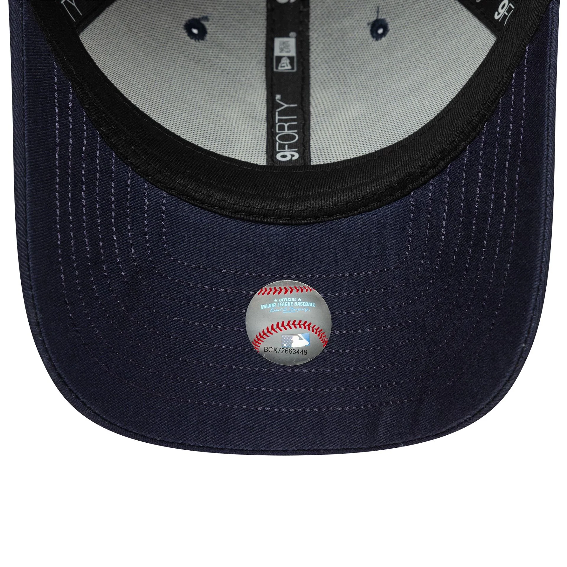 New York Yankees MLB Visor Script Navy 9FORTY Adjustable Cap - Image 4