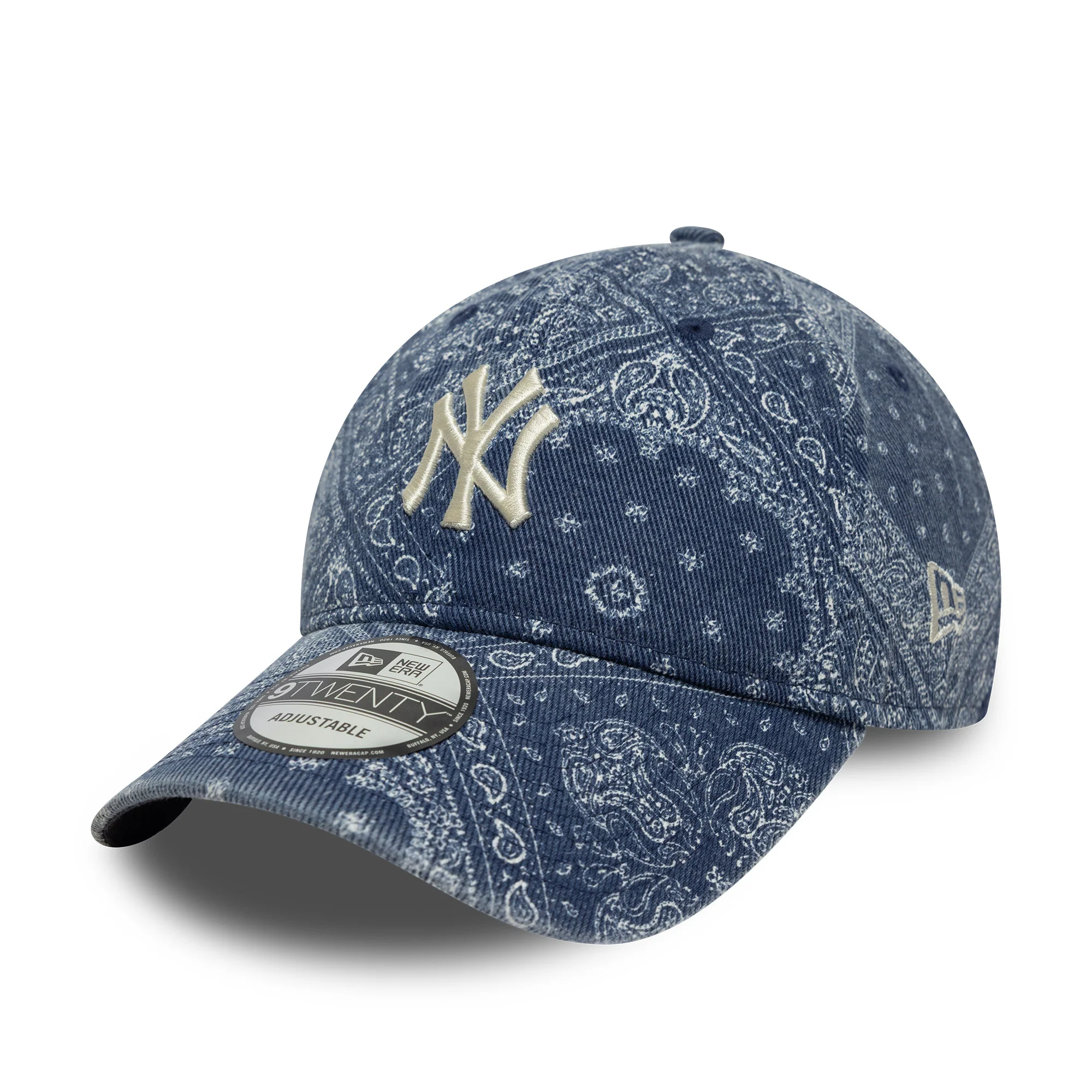 New York Yankees MLB Washed Paisley Navy 9TWENTY Cap - Image 5