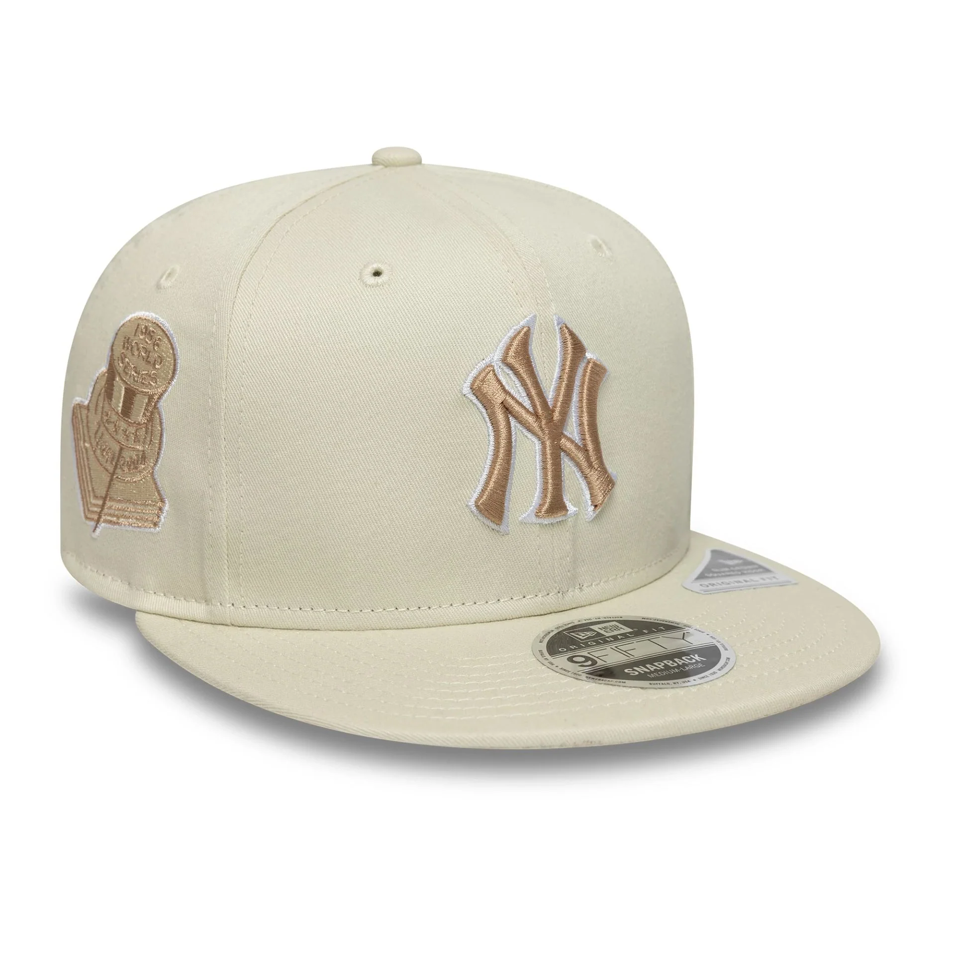 New York Yankees MLB World Series Cream 9FIFTY Original Fit Snapback Adjustable Cap - Image 2