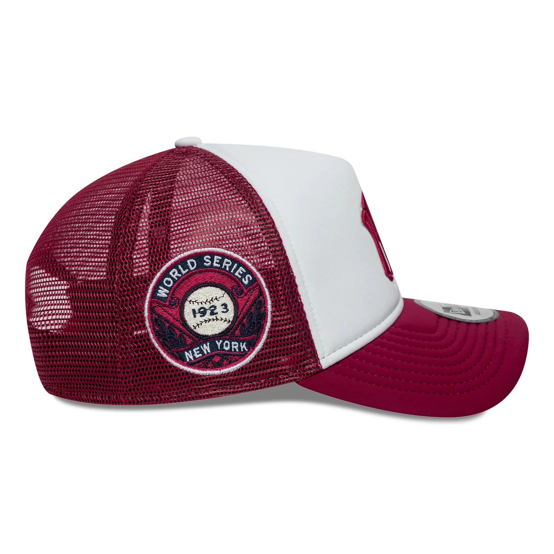 New York Yankees MLB World Series Dark Red 9FORTY E-Frame Trucker Adjustable Cap - Image 4
