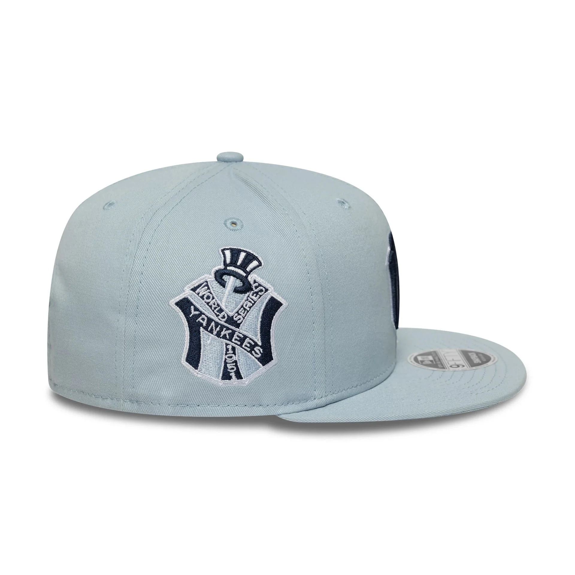 New York Yankees MLB World Series Pastel Blue 9FIFTY Original Fit Snapback Adjustable Cap - Image 5