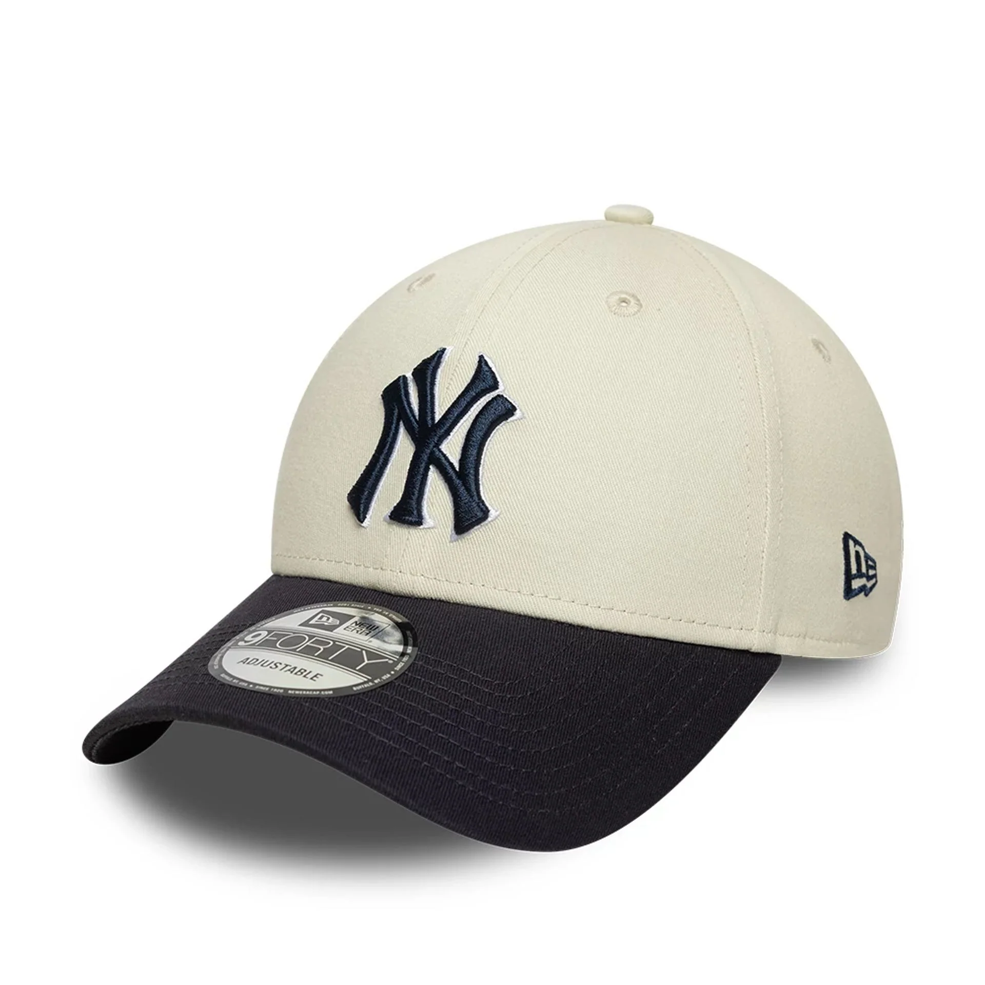 New York Yankees MLB World Series Patch Cream 9FORTY Adjustable Cap - Image 4