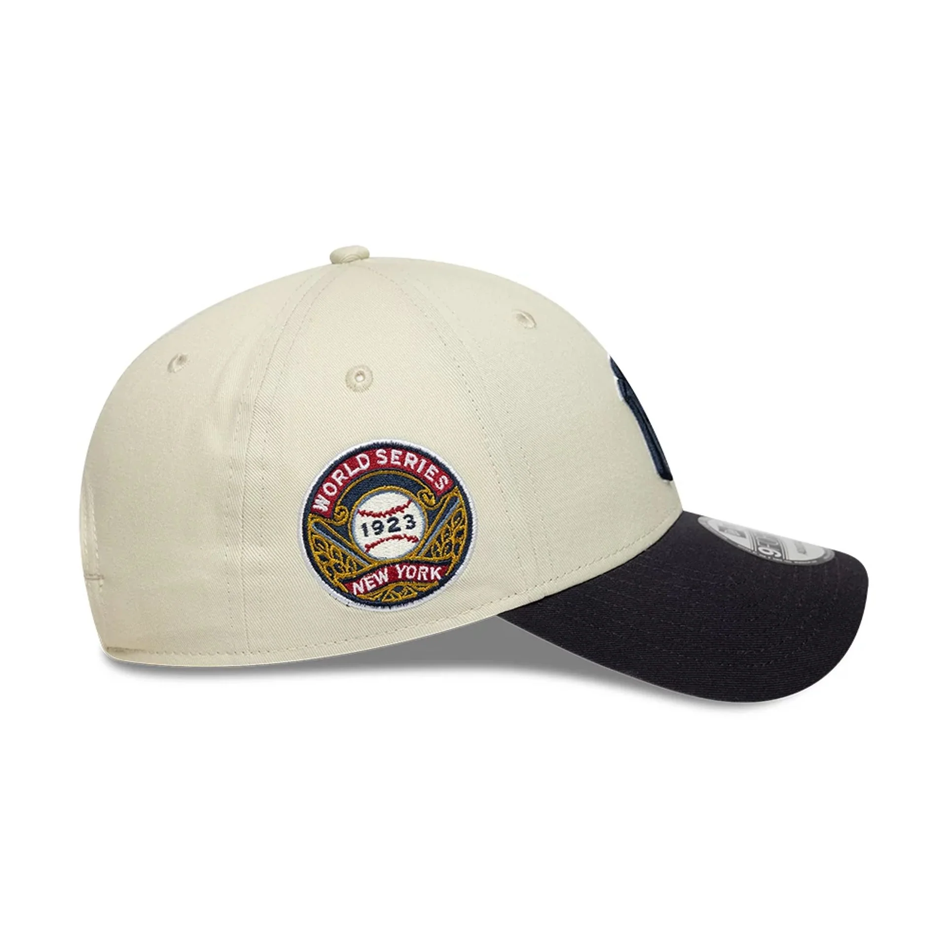 New York Yankees MLB World Series Patch Cream 9FORTY Adjustable Cap - Image 6