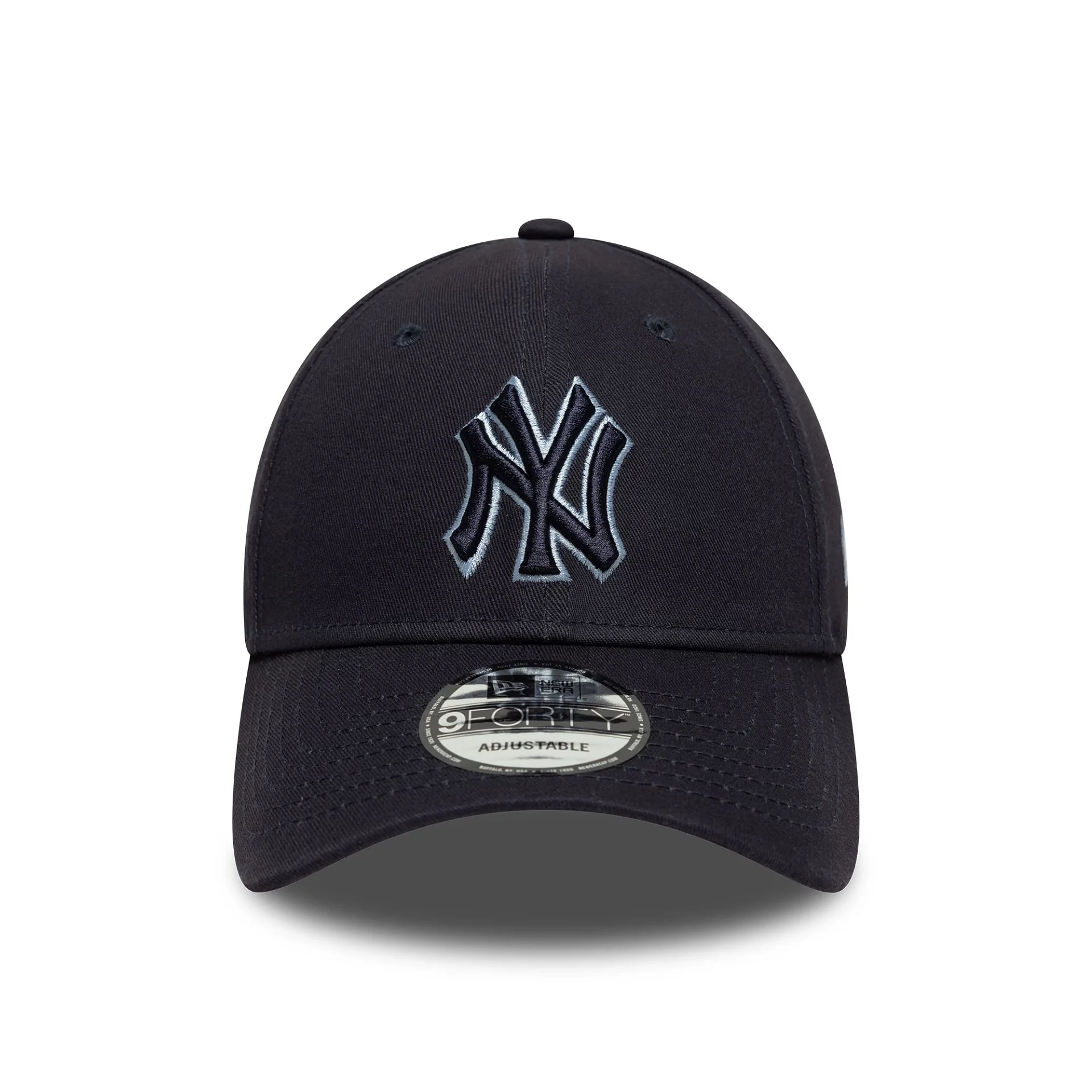 New York Yankees Team Outline Navy 9FORTY Adjustable Cap - Image 2