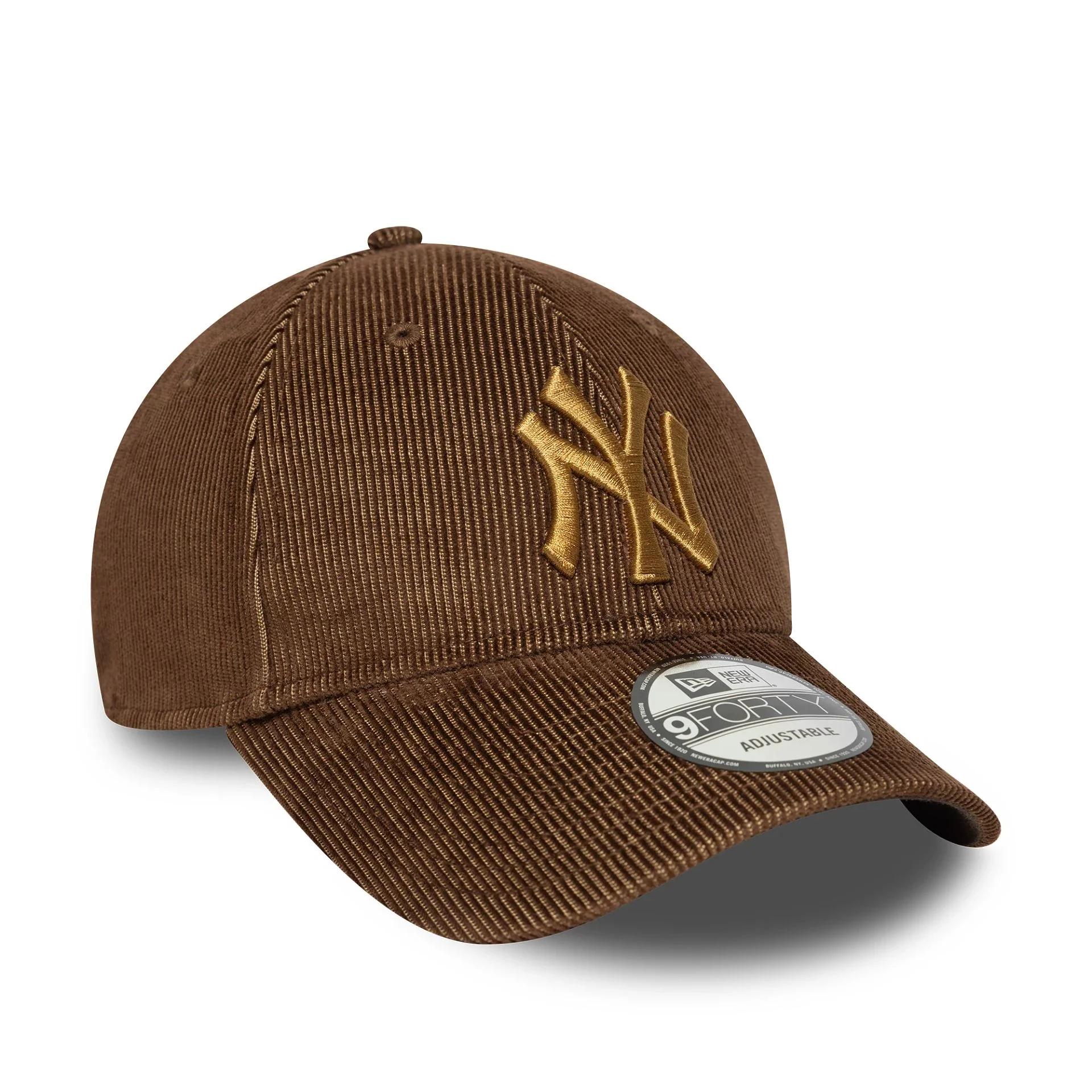 New York Yankees Two Tone Cord Dark Brown 9FORTY Adjustable Cap - Image 3
