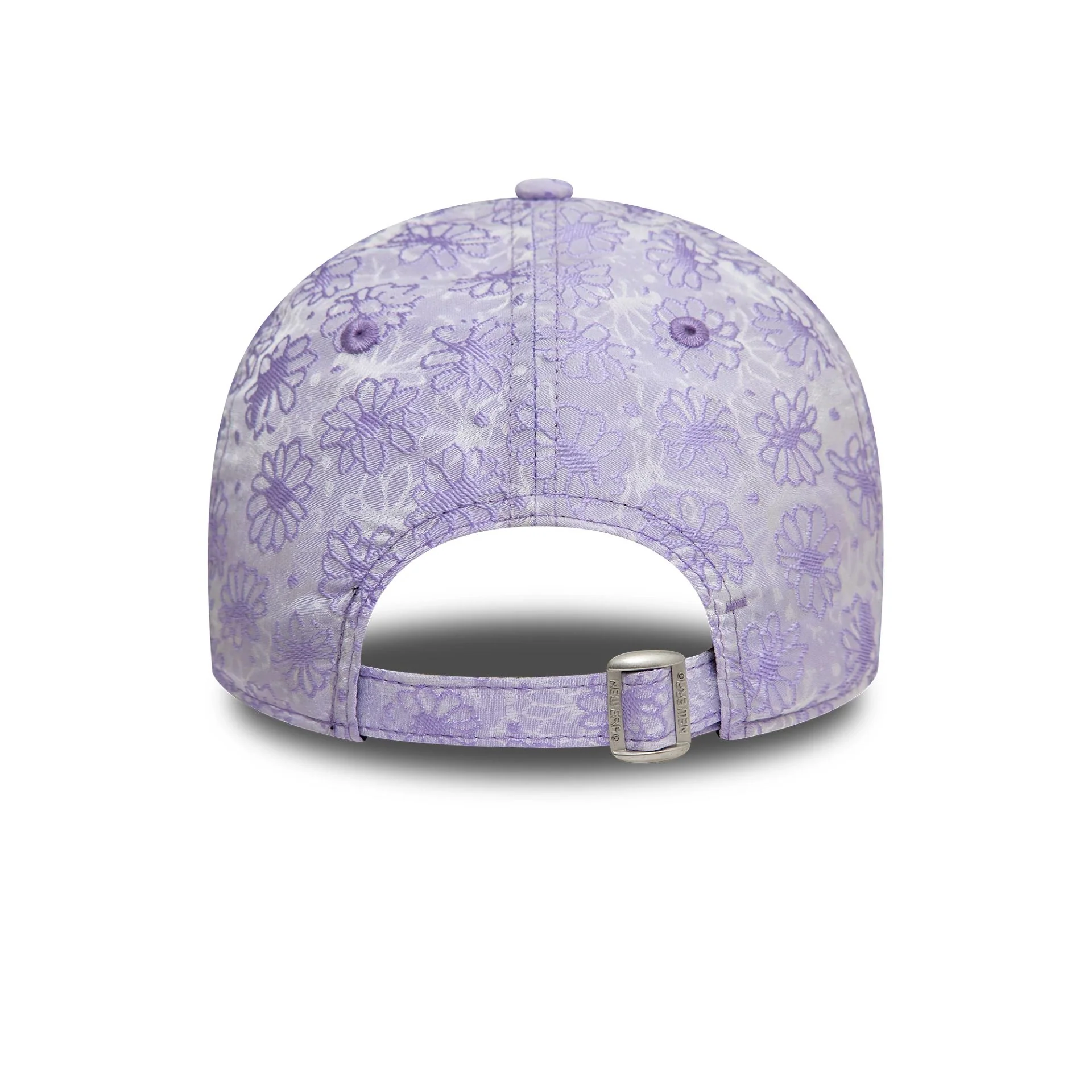 New York Yankees Womens Floral Light Purple 9TWENTY Adjustable Cap - Image 4
