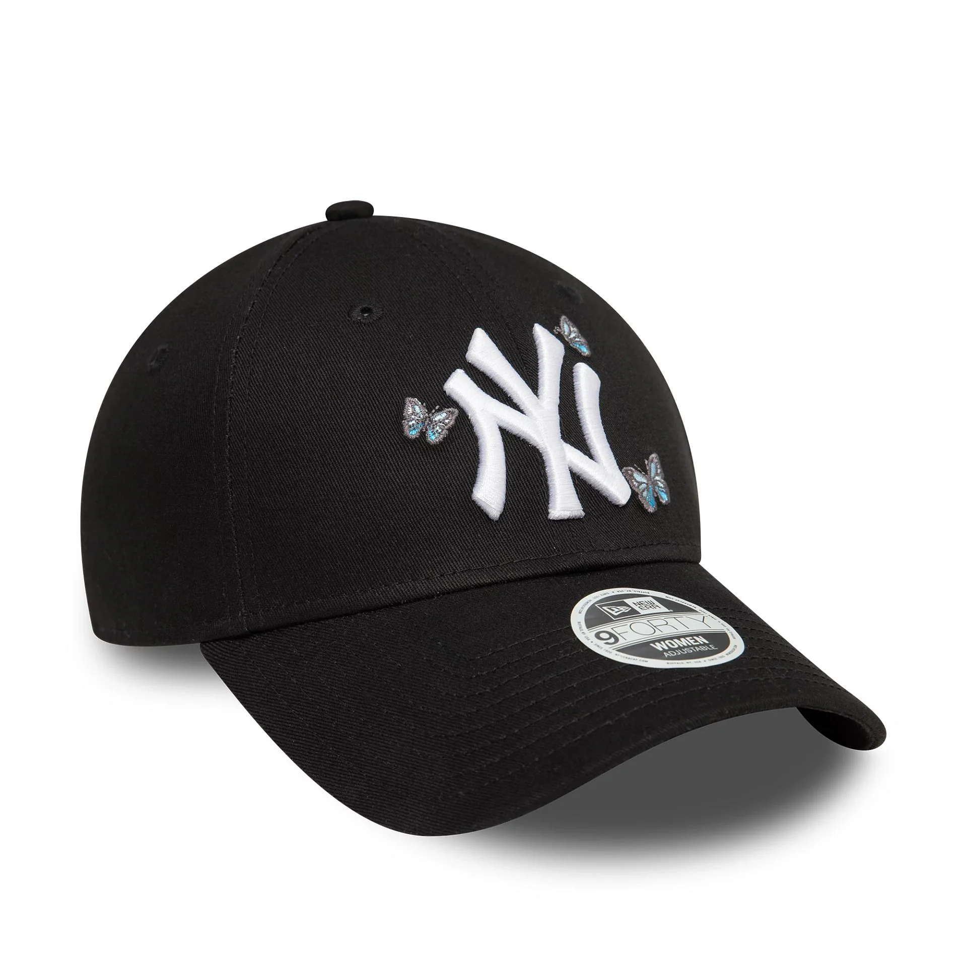 New York Yankees Womens Icon Black 9FORTY Adjustable Cap - Image 3