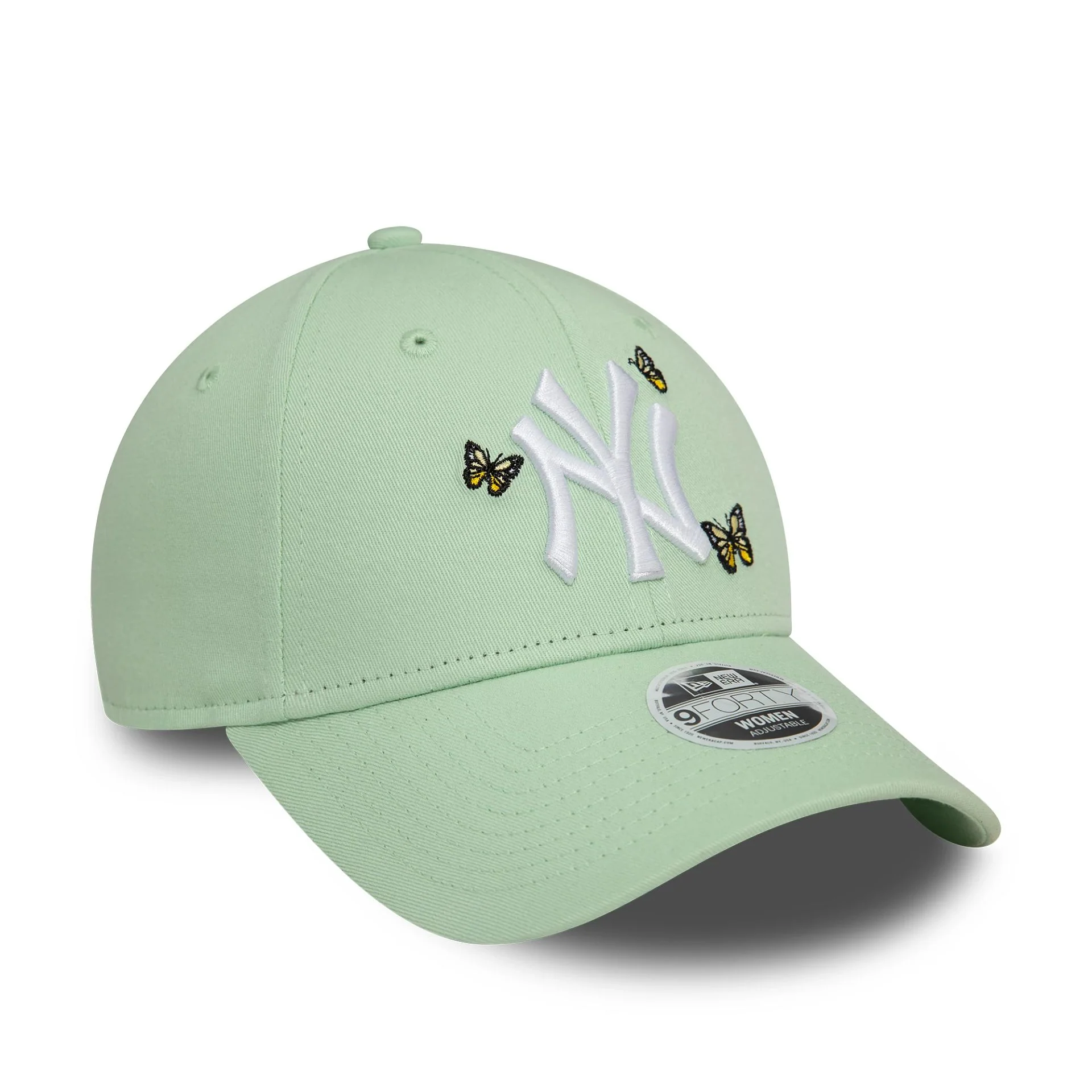 New York Yankees Womens Icon Pastel Green 9FORTY Adjustable Cap - Image 3