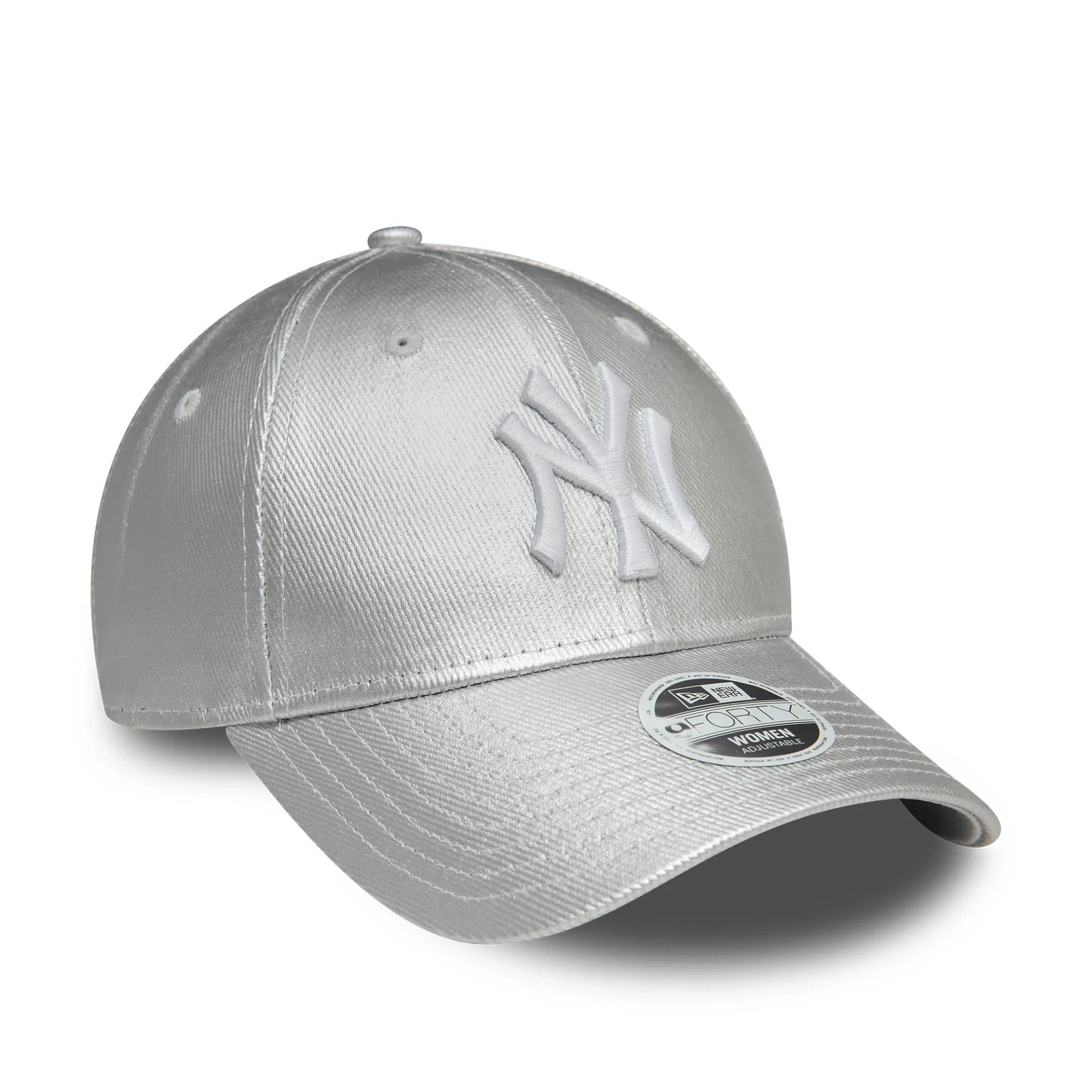 New York Yankees Womens Met Denim Silver 9FORTY Adjustable Cap - Image 3