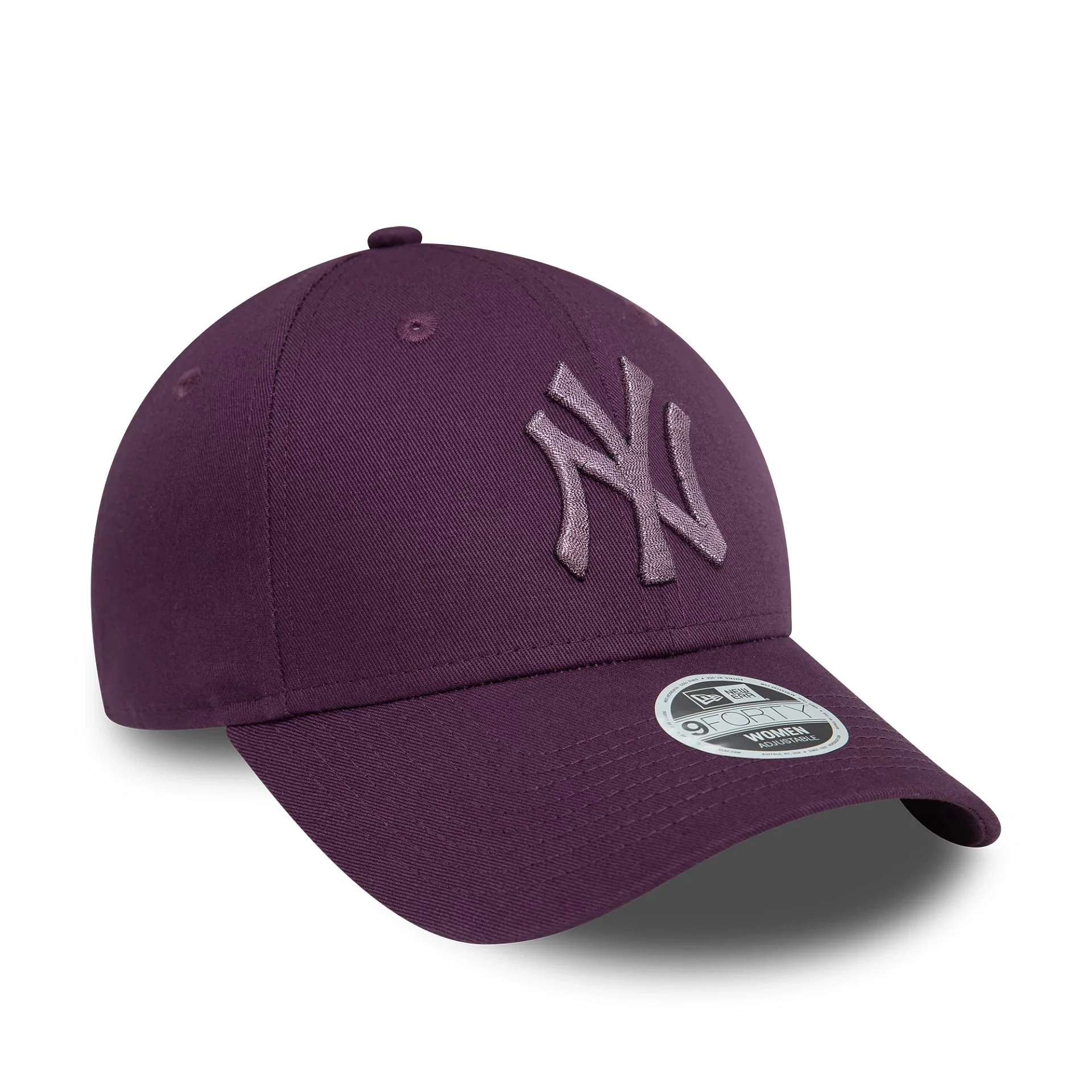 New York Yankees Womens Metallic Dark Purple 9FORTY Adjustable Cap - Image 3