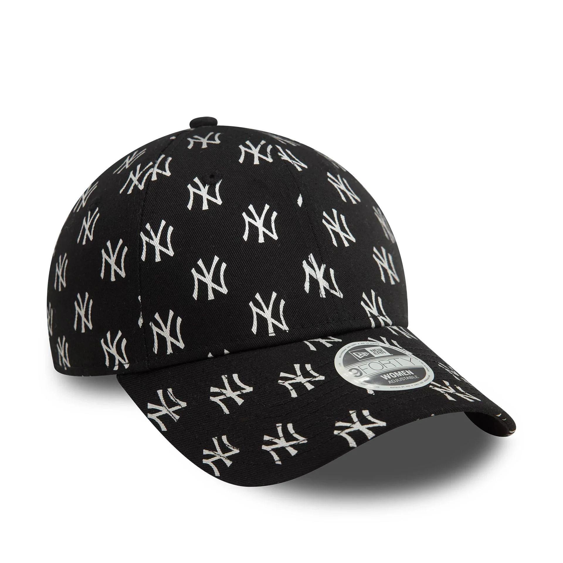 New York Yankees Womens Metallic Mono Black 9FORTY Adjustable Cap - Image 3