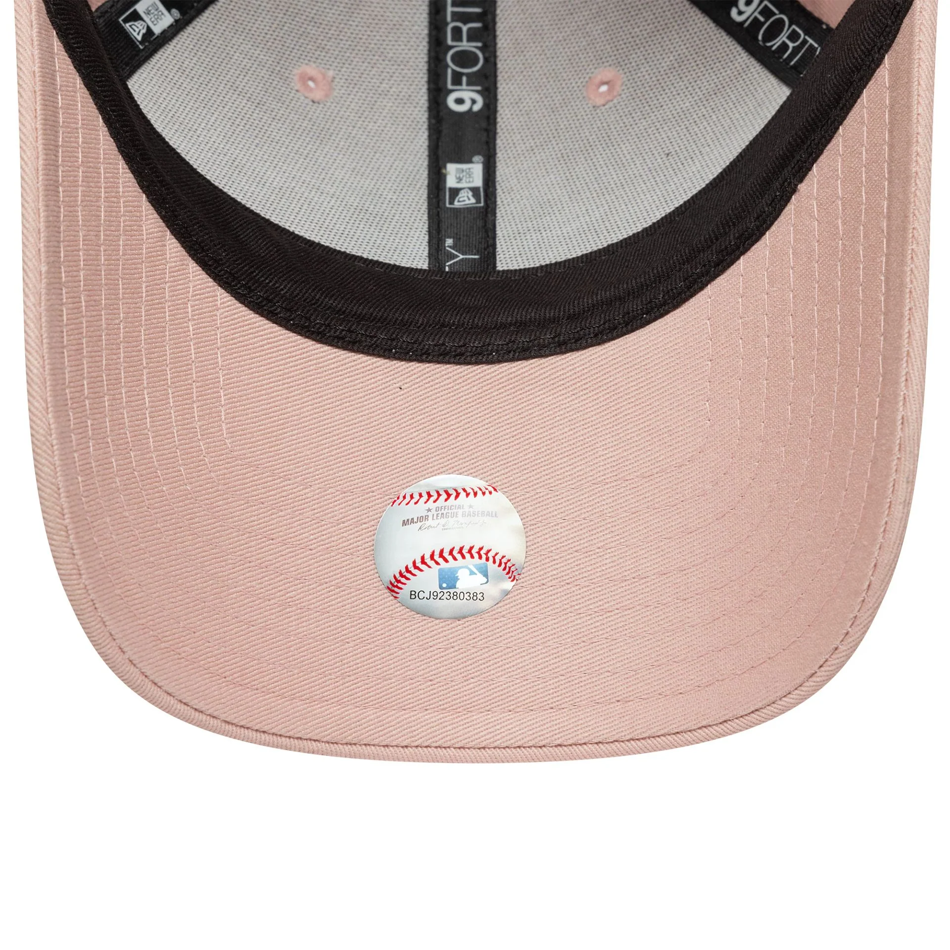 New York Yankees Womens Metallic Pastel Pink 9FORTY Adjustable Cap - Image 5