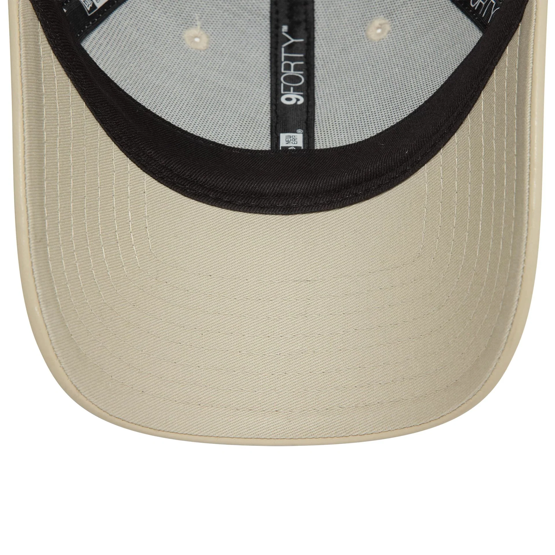 New York Yankees Womens Midi PU Light Beige 9FORTY Adjustable Cap - Image 5