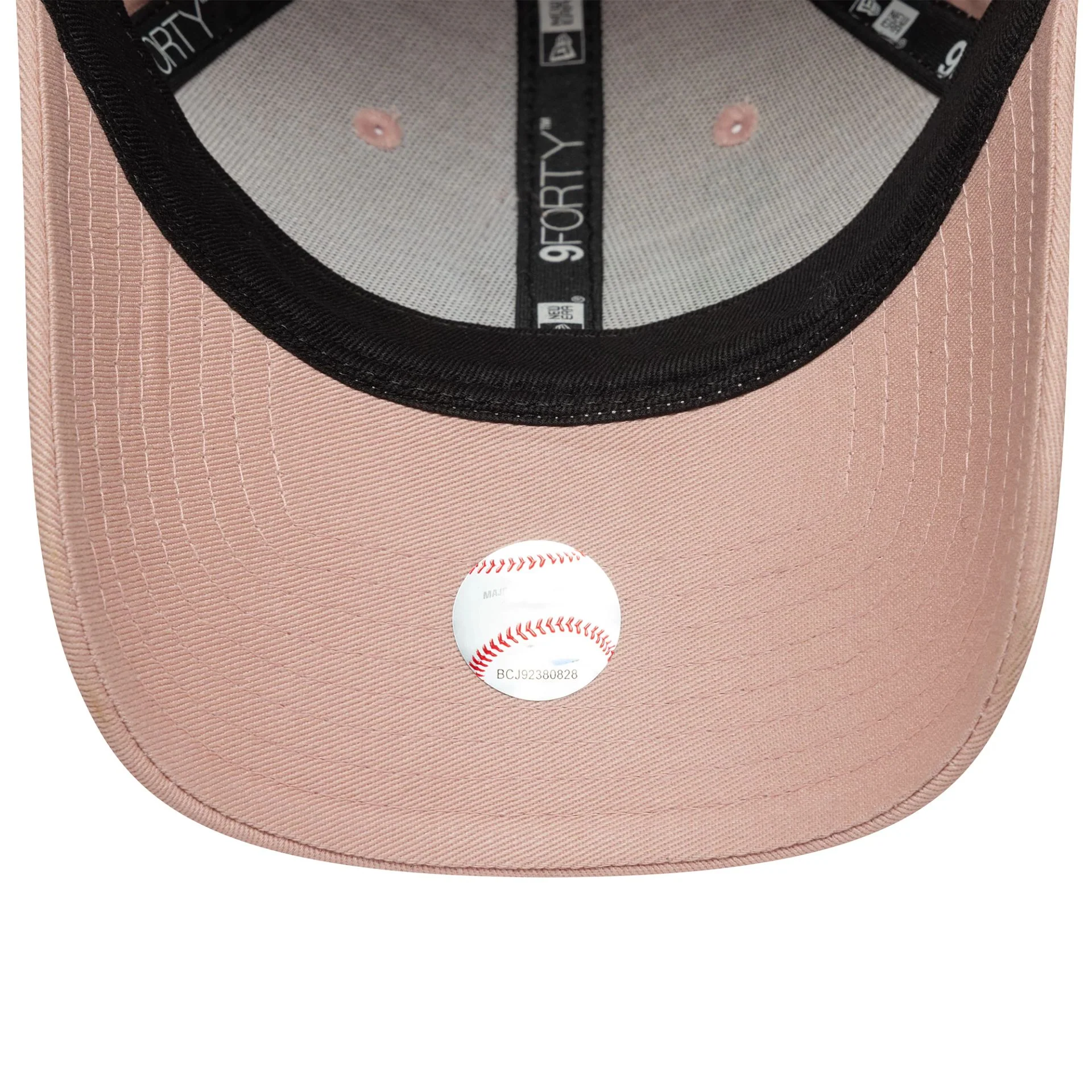 New York Yankees Womens MLB Beaded Pastel Pink 9FORTY Adjustable Cap - Image 5