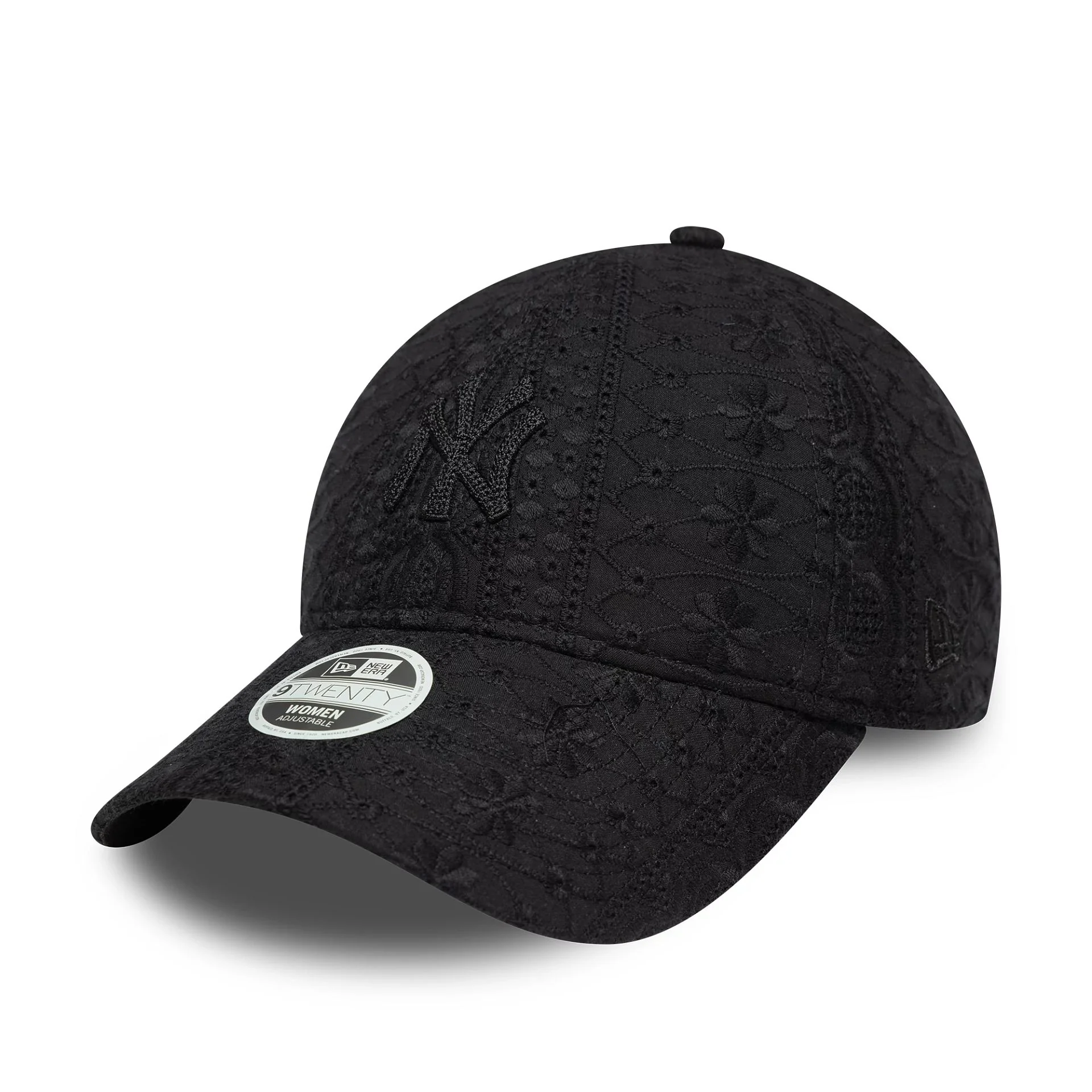 New York Yankees Womens MLB Broderie Black 9TWENTY Adjustable Cap - Image 4