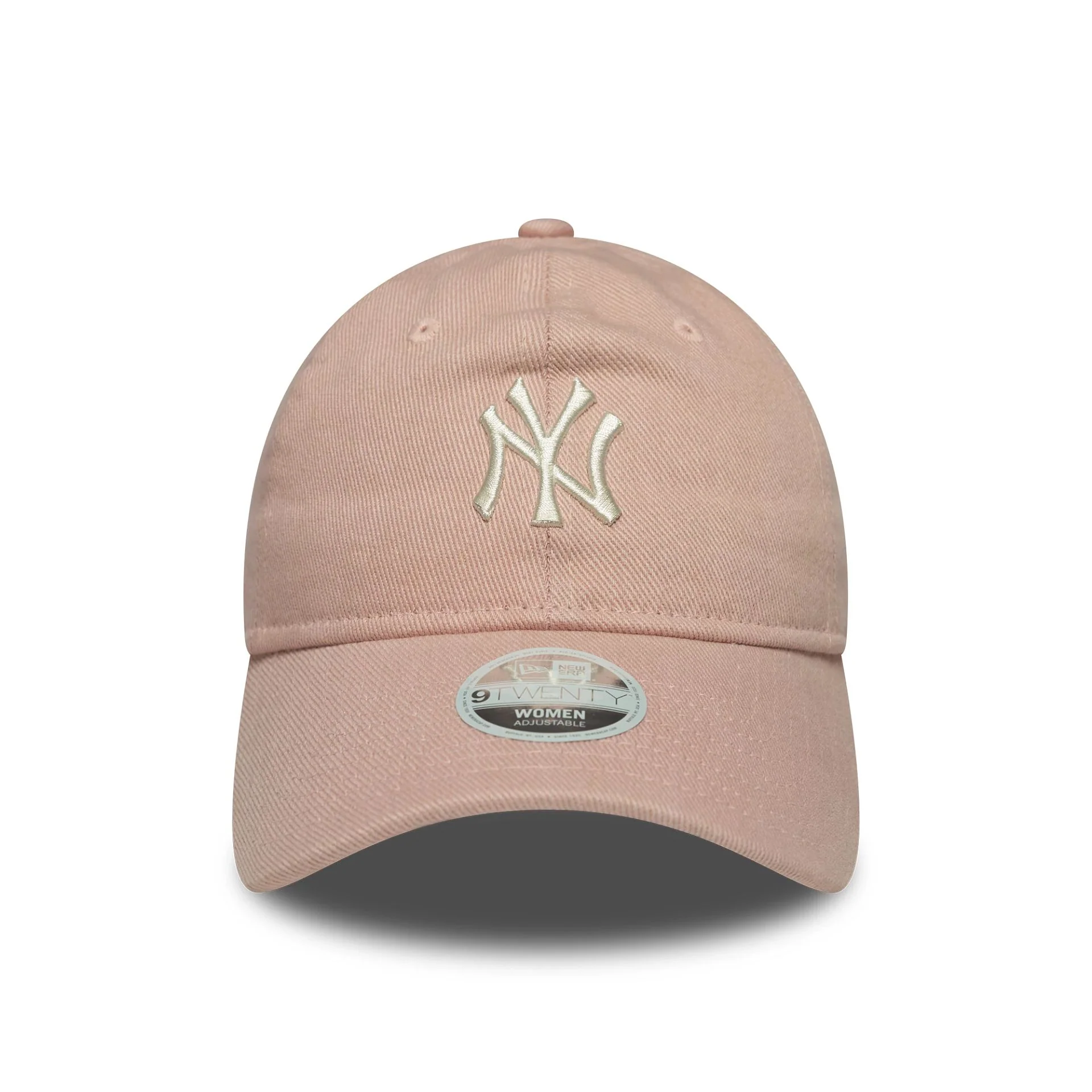 New York Yankees Womens MLB Dye Denim Pastel Pink 9TWENTY Adjustable Cap - Image 2