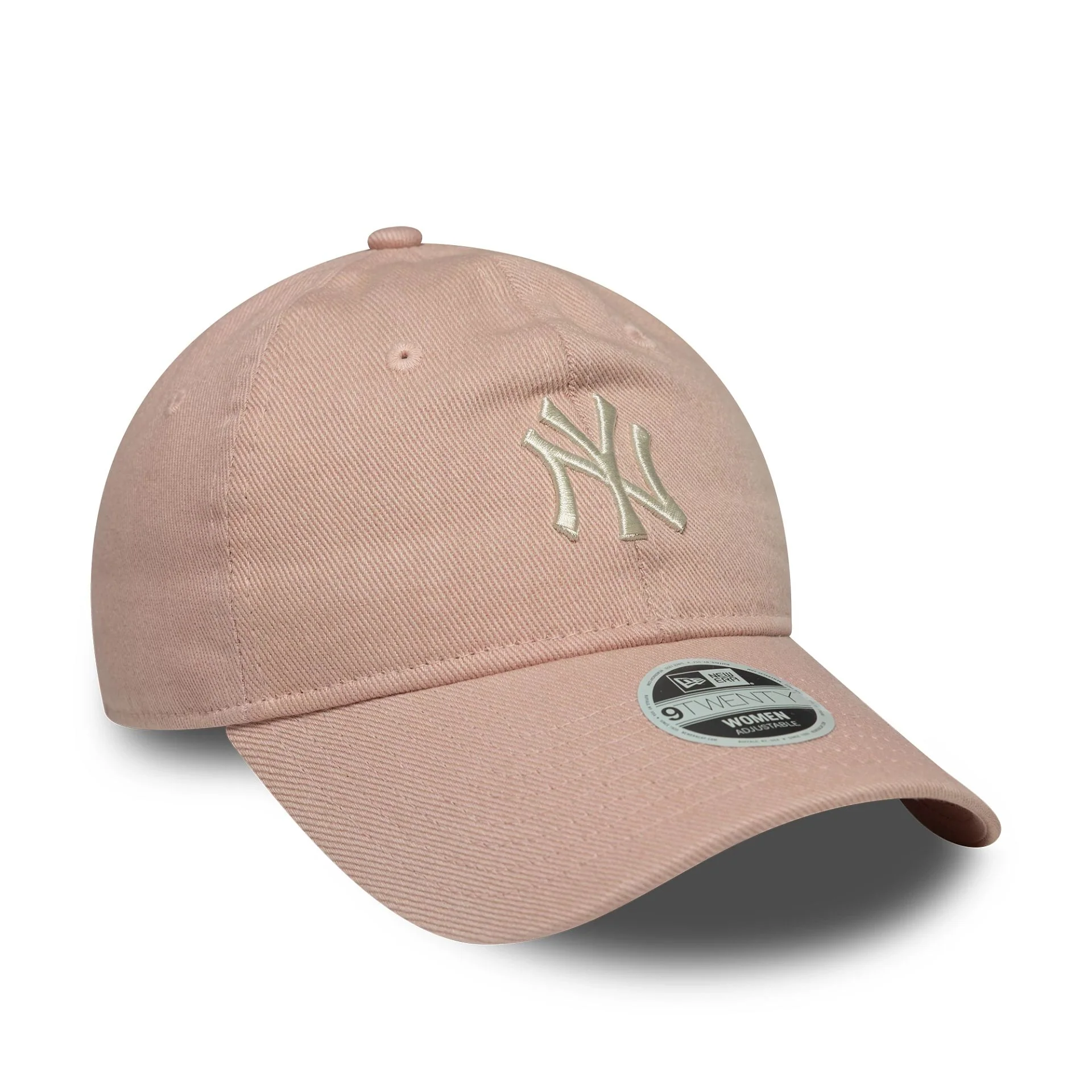New York Yankees Womens MLB Dye Denim Pastel Pink 9TWENTY Adjustable Cap - Image 3