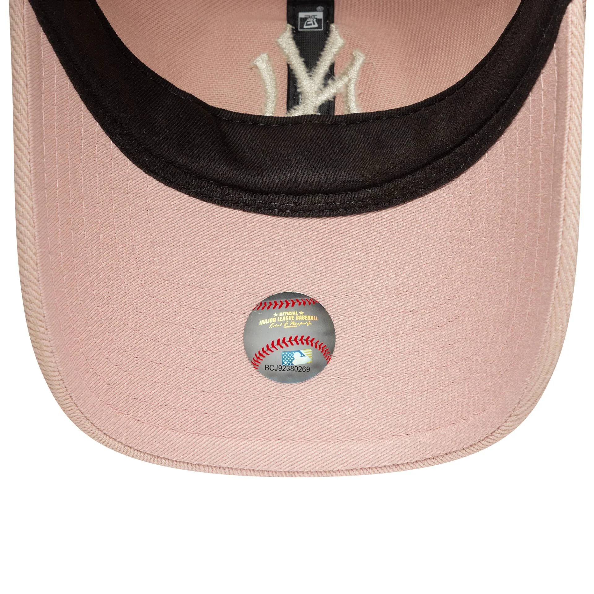New York Yankees Womens MLB Dye Denim Pastel Pink 9TWENTY Adjustable Cap - Image 5