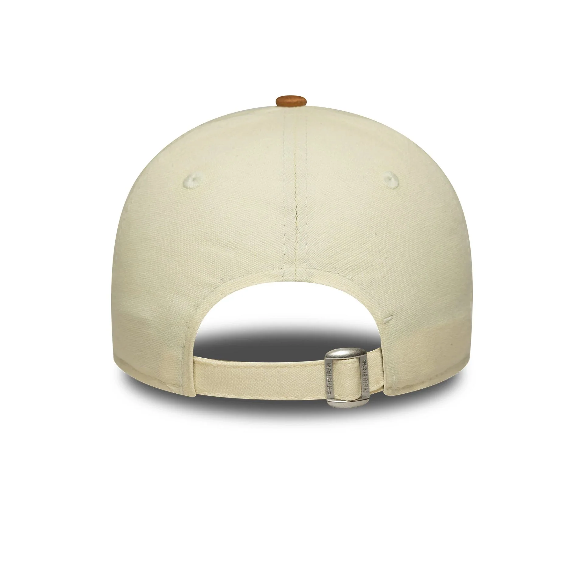 New York Yankees Womens MLB Faux Suede Cream 9FORTY Adjustable Cap - Image 3