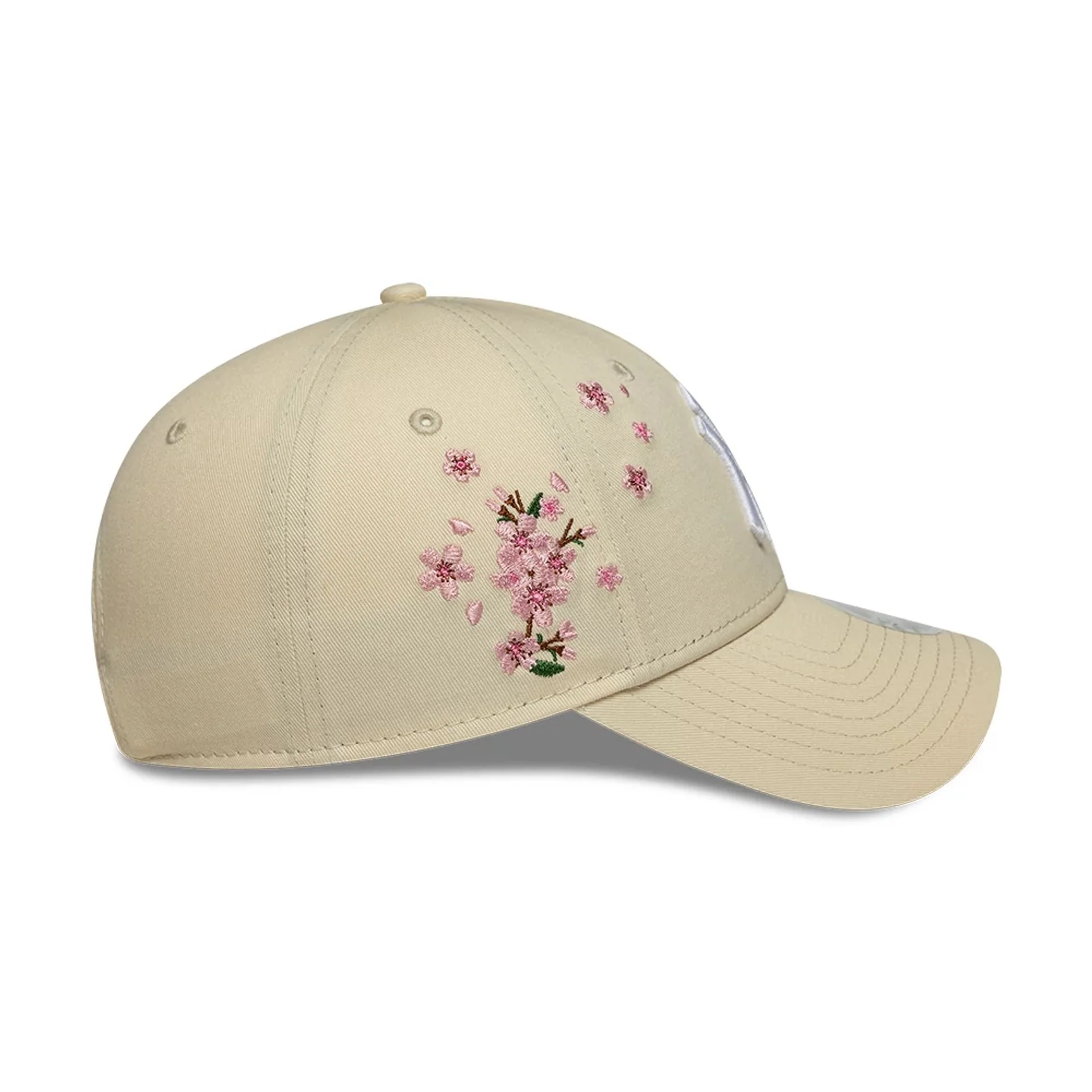 New York Yankees Womens MLB Floral Icon Cream 9FORTY Adjustable Cap - Image 6