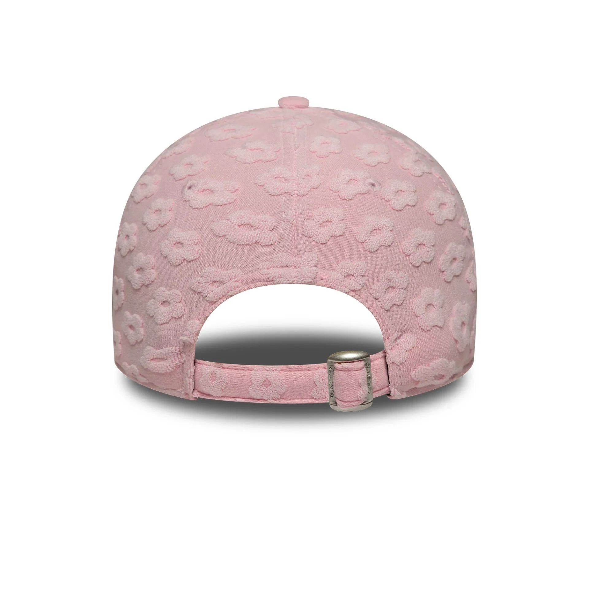 New York Yankees Womens MLB Floral Towelling Pastel Pink 9FORTY Adjustable Cap - Image 4
