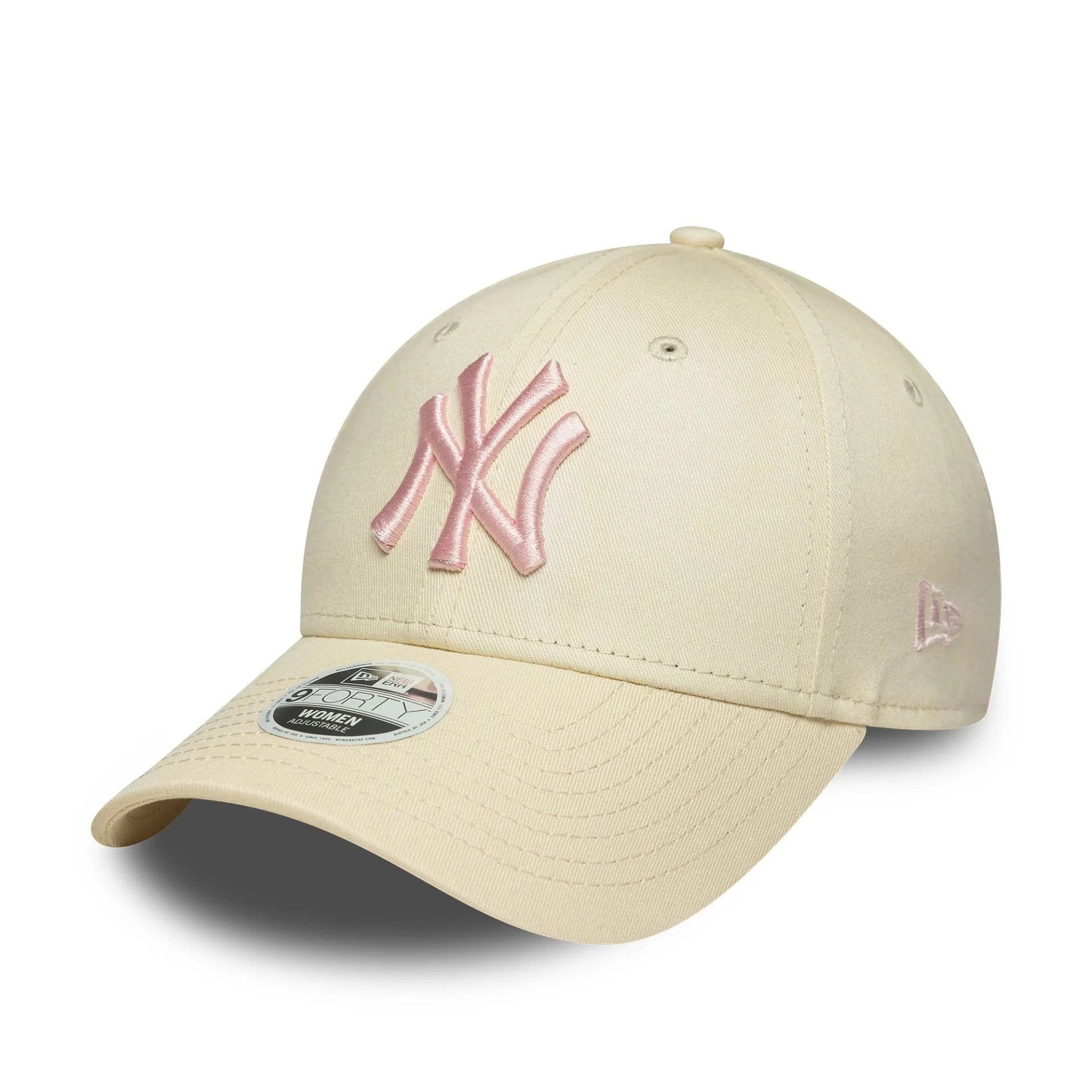 New York Yankees Womens MLB League Essential Cream 9FORTY Adjustable Cap - Image 5