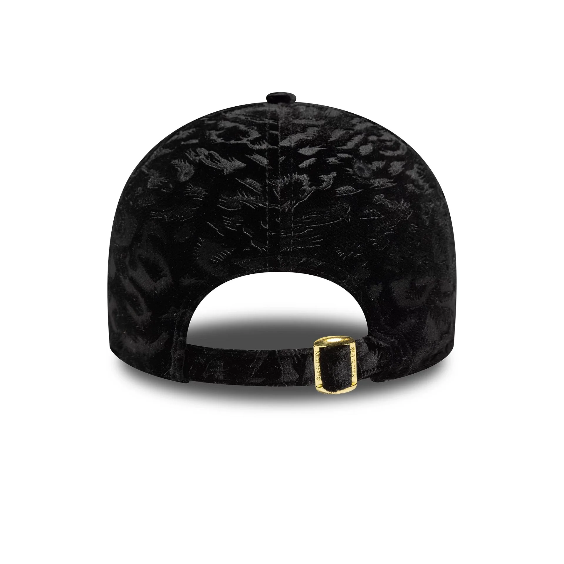 New York Yankees Womens MLB Leo Velour Black 9FORTY Adjustable Cap - Image 3