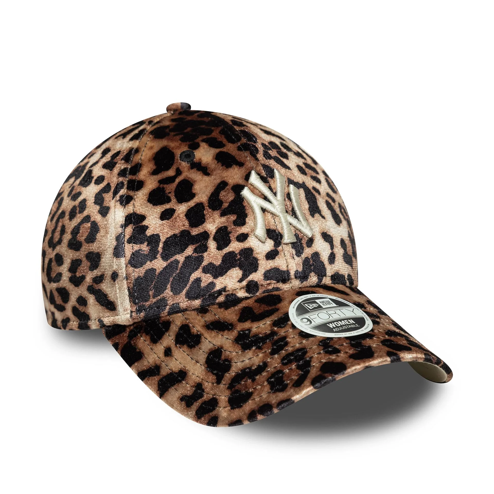 New York Yankees Womens MLB Leo Velour Dark Brown 9FORTY Adjustable Cap - Image 2