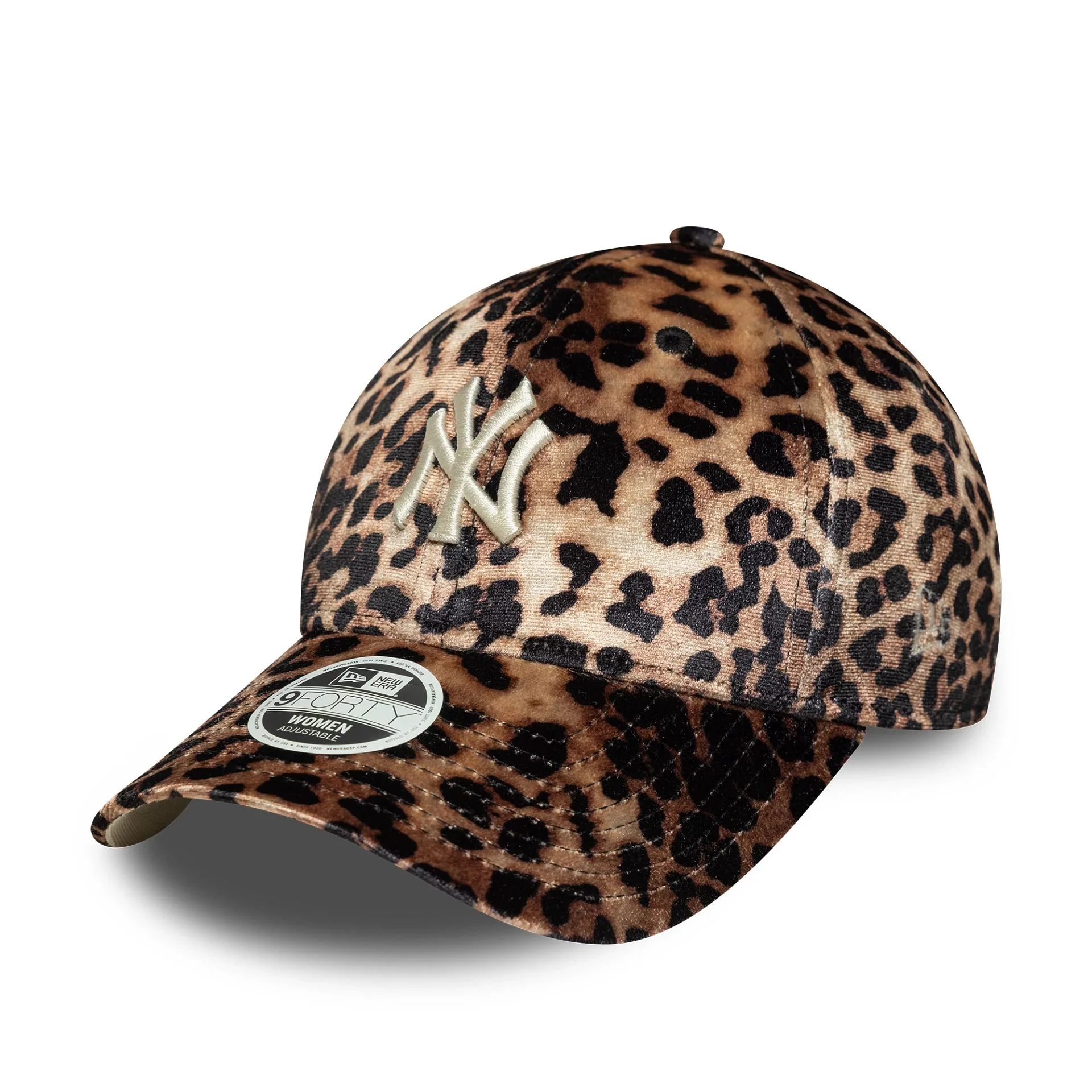 New York Yankees Womens MLB Leo Velour Dark Brown 9FORTY Adjustable Cap - Image 5