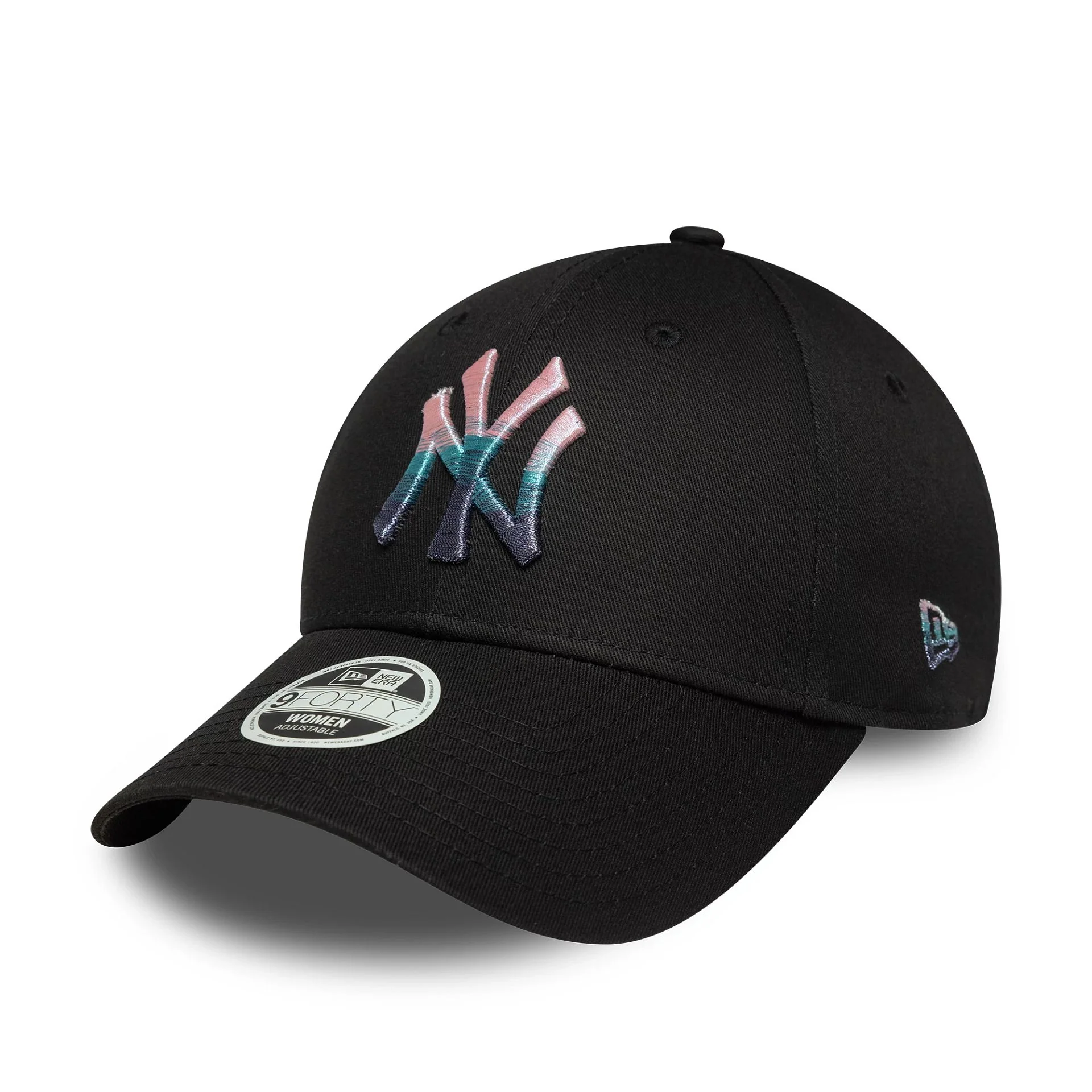 New York Yankees Womens MLB Metallic Logo Black 9FORTY Adjustable Cap (Copy) - Image 5