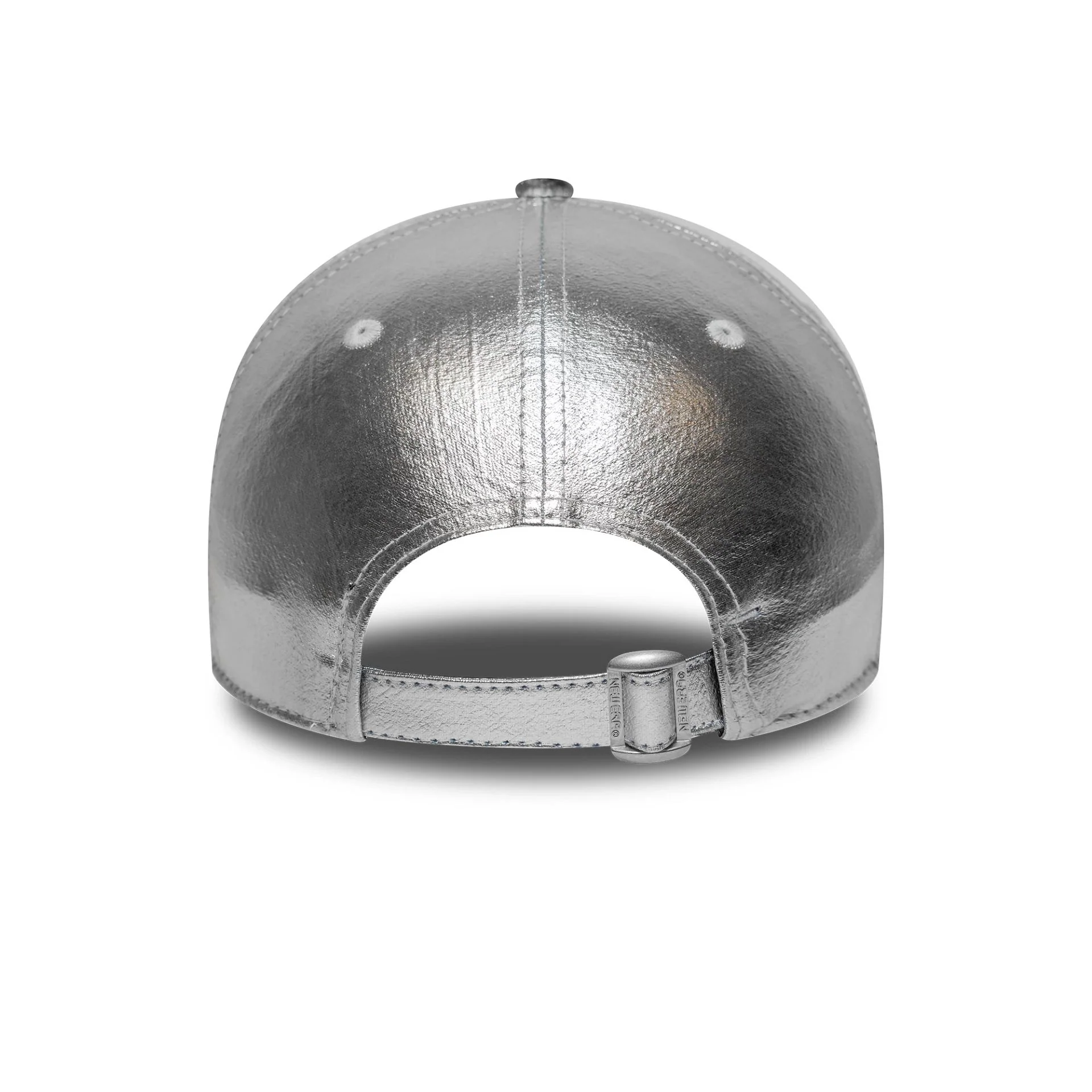New York Yankees Womens MLB Metallic Silver 9FORTY Adjustable Cap - Image 3
