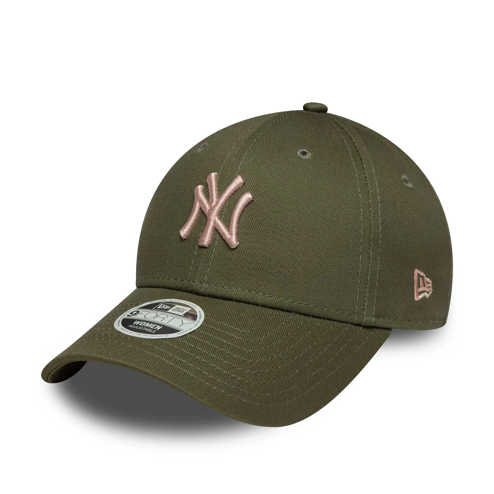 New York Yankees Womens MLB Midi Green 9FORTY Cap - Image 5