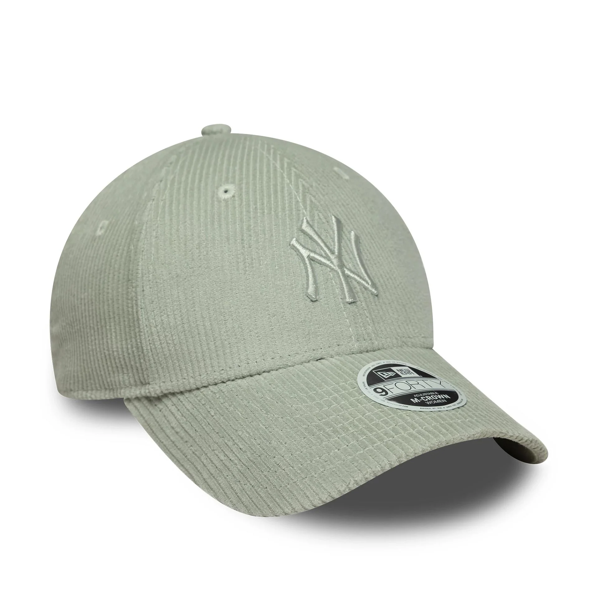 New York Yankees Womens MLB Pastel Cord Green 9FORTY M-Crown Cap - Image 2