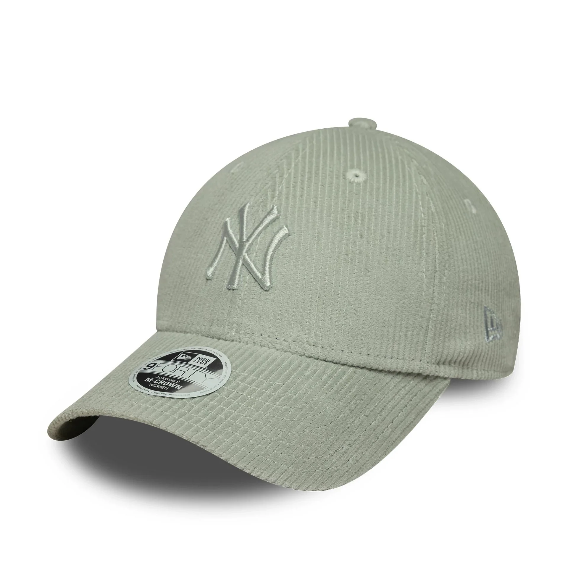 New York Yankees Womens MLB Pastel Cord Green 9FORTY M-Crown Cap - Image 5