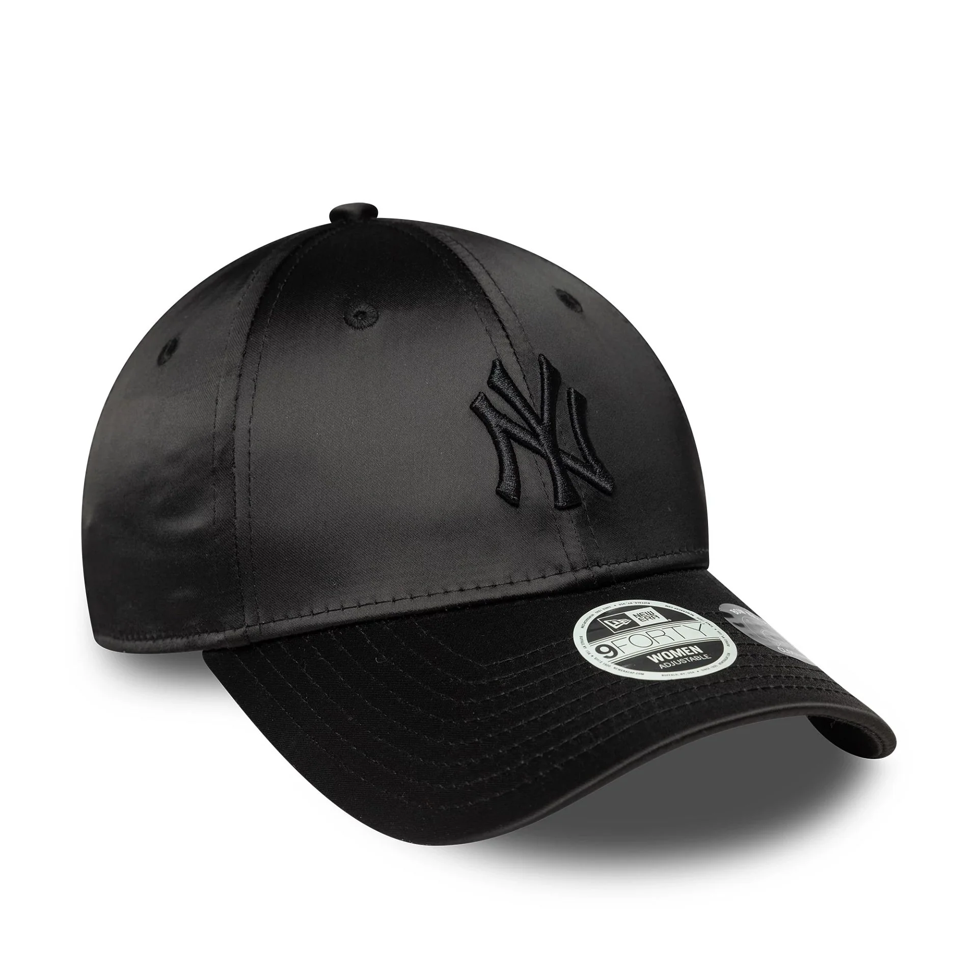 New York Yankees Womens MLB Satin Bow Back Black 9FORTY Adjustable Cap - Image 2