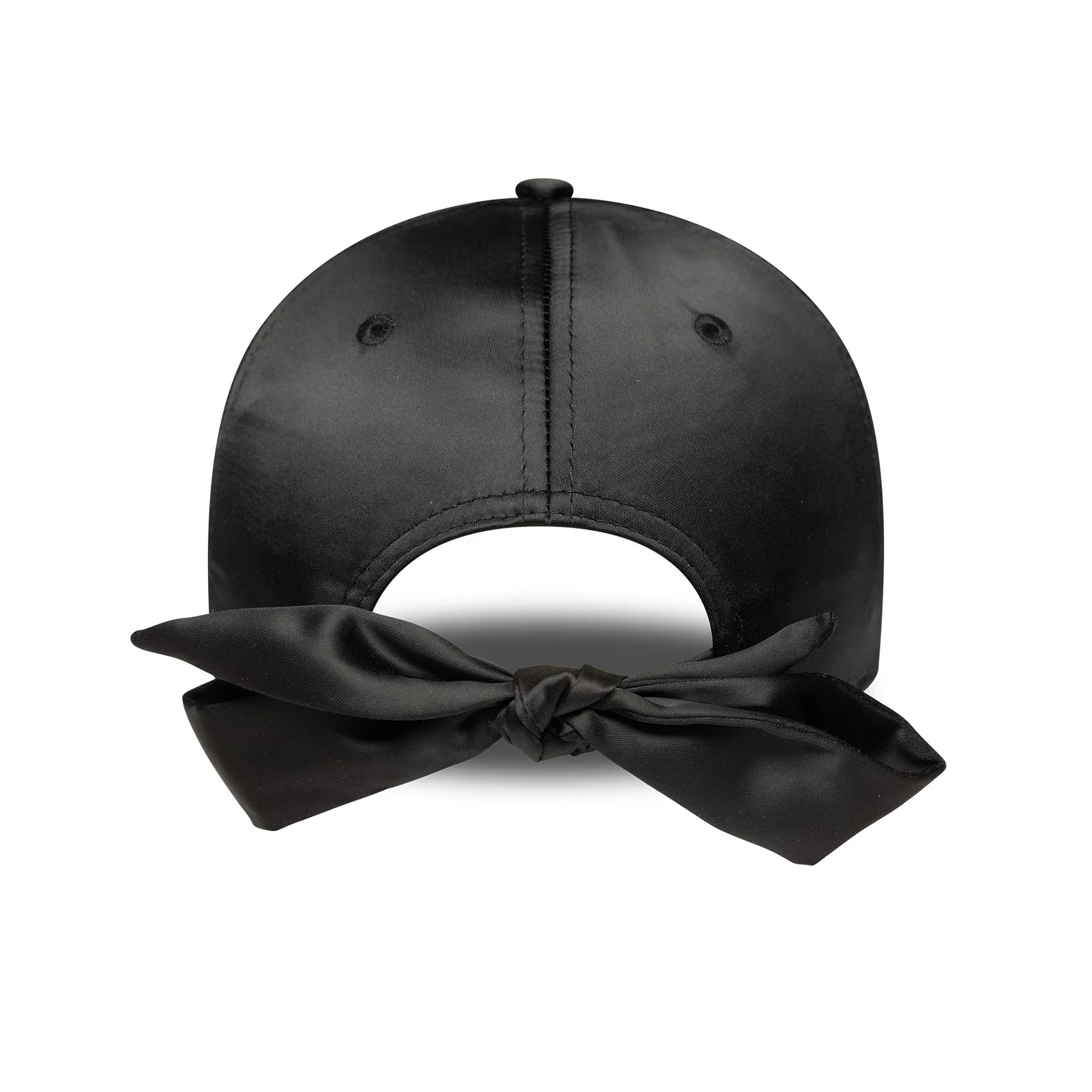 New York Yankees Womens MLB Satin Bow Back Black 9FORTY Adjustable Cap - Image 3