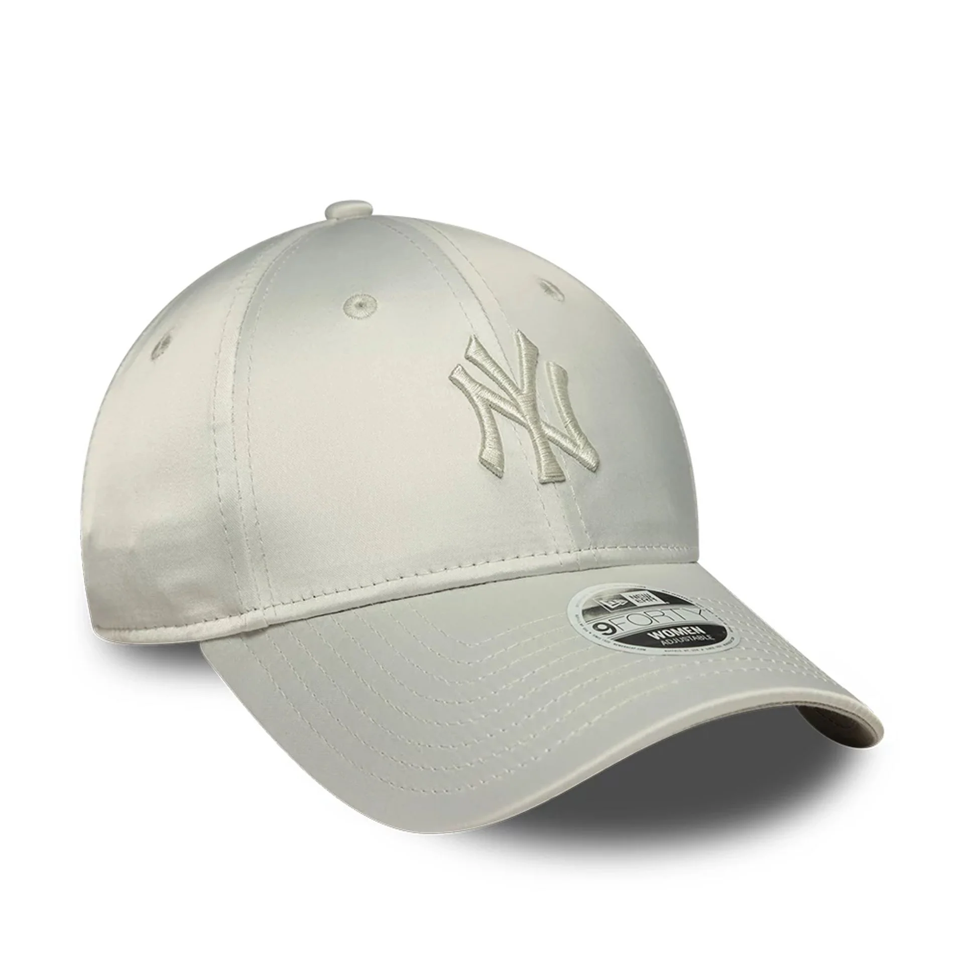 New York Yankees Womens MLB Satin Bow Back Grey 9FORTY Adjustable Cap - Image 2