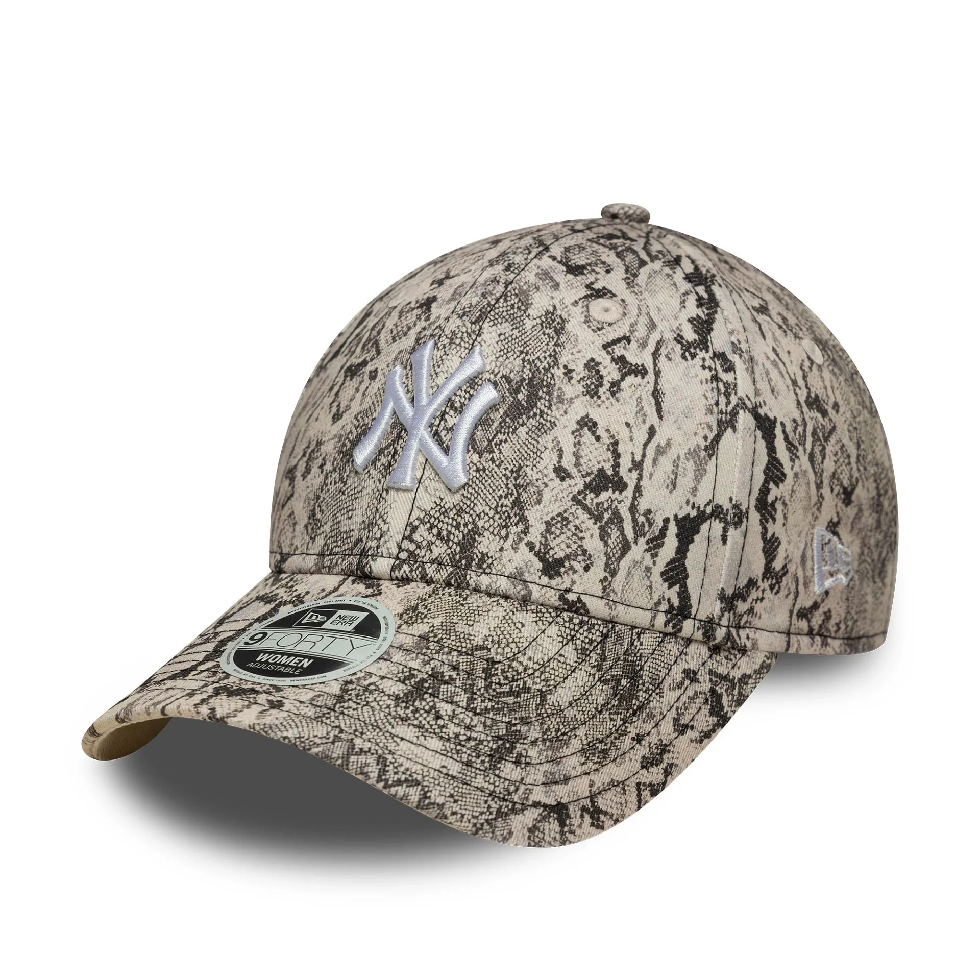 New York Yankees Womens MLB Snake Grey 9FORTY Adjustable Cap - Image 5