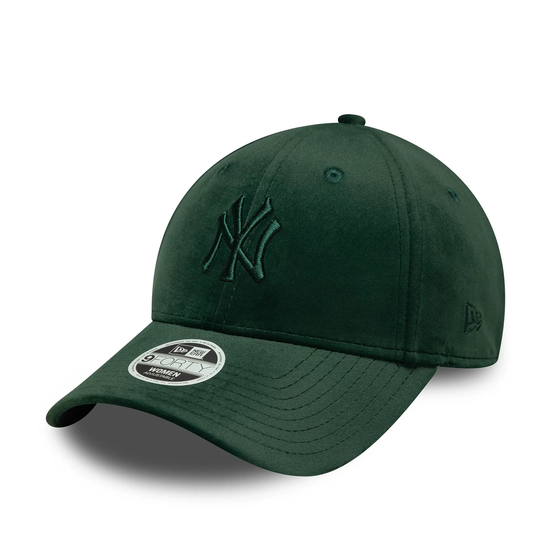 New York Yankees Womens MLB Velour Dark Green 9FORTY Adjustable Cap - Image 5