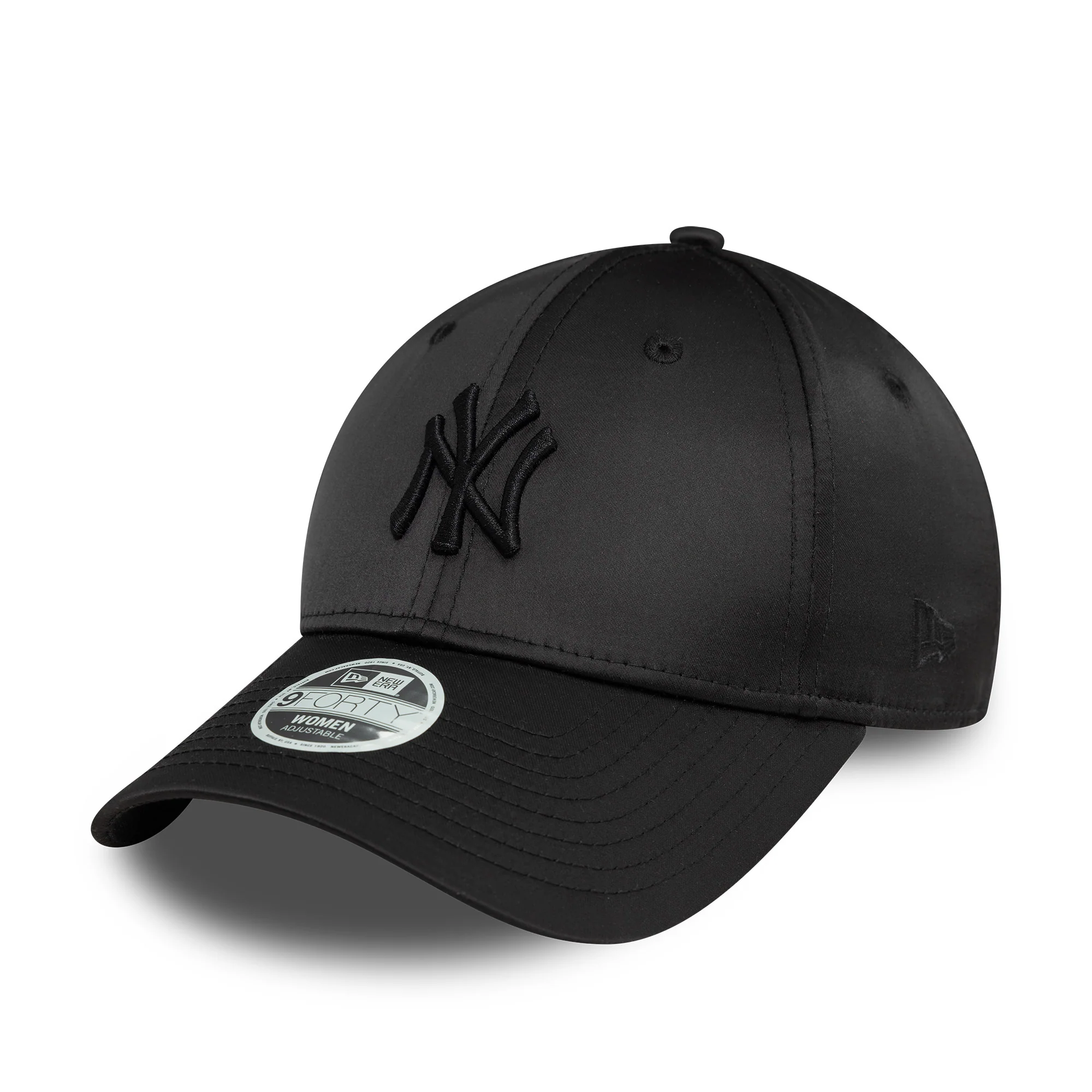 New York Yankees Womens Satin Black 9FORTY Adjustable Cap - Image 5