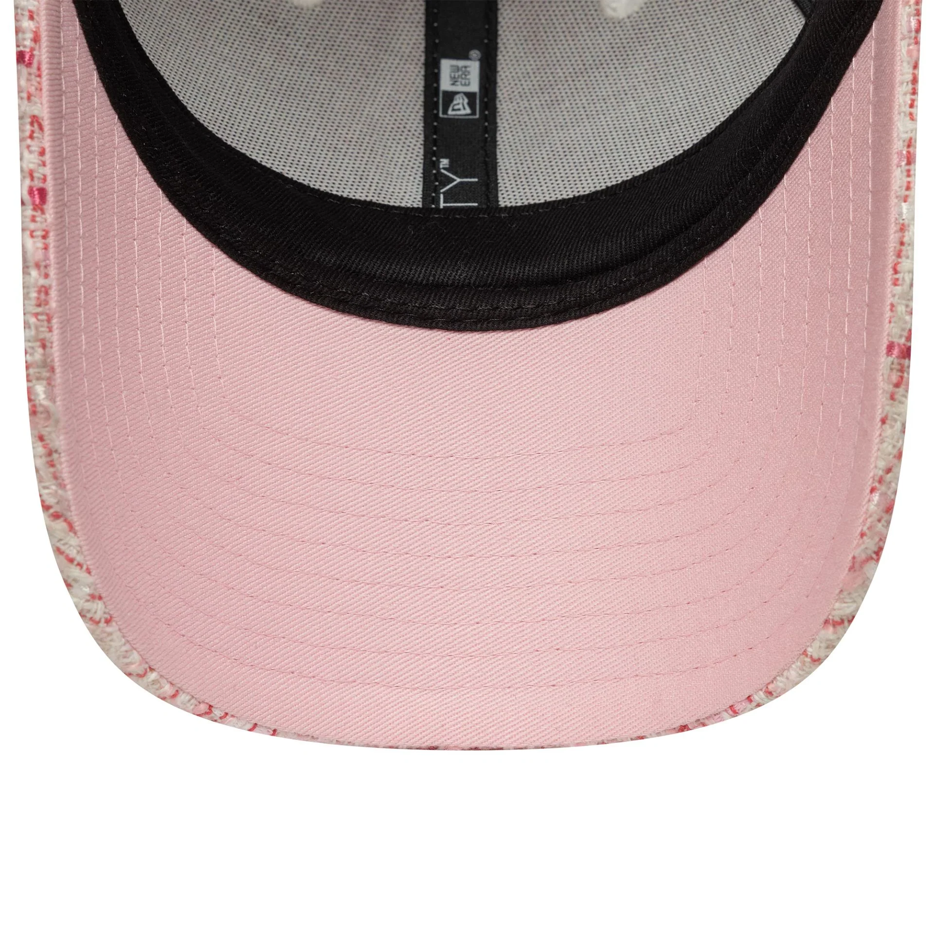 New York Yankees Womens Tweed Dark Pink 9FORTY Adjustable Cap - Image 2