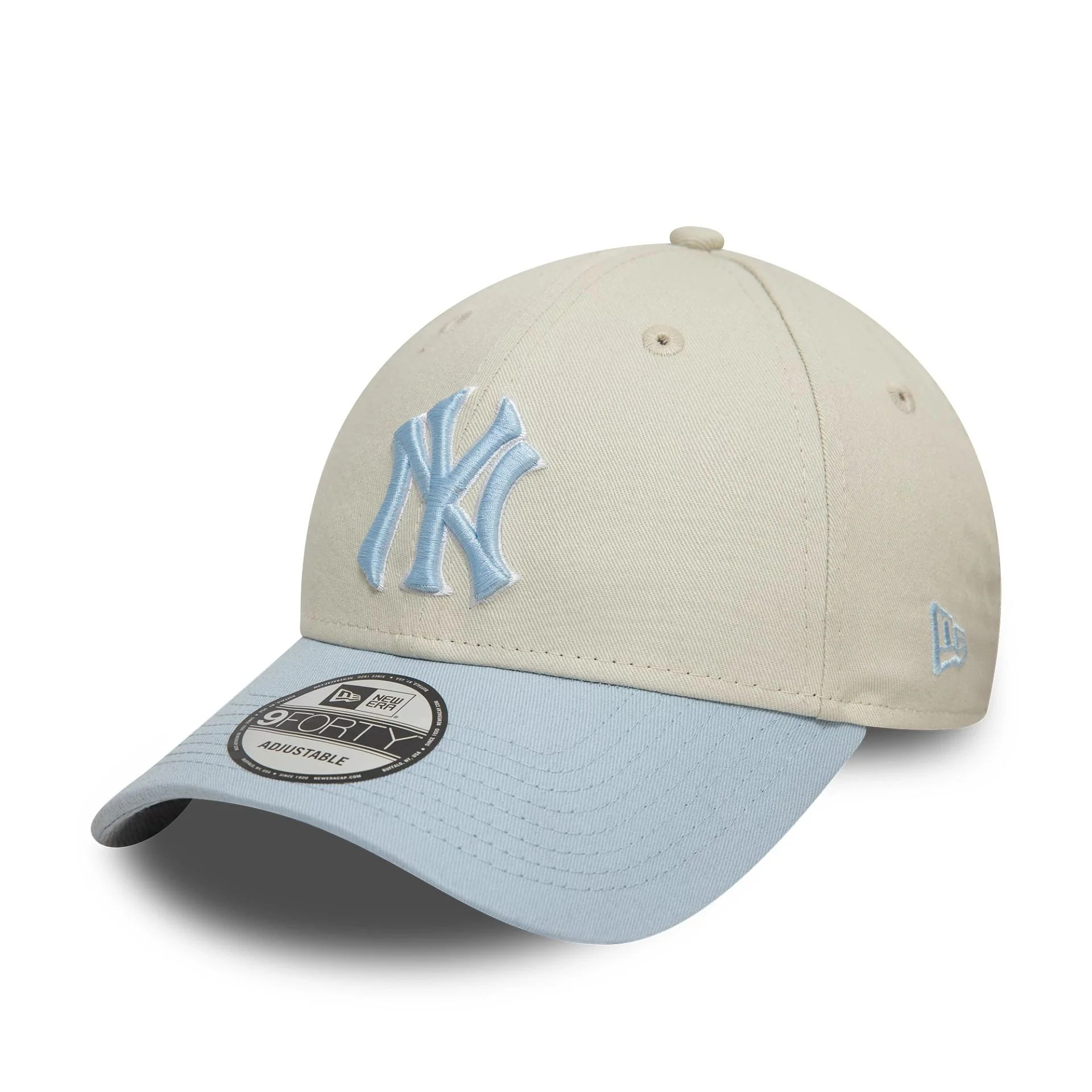 New York Yankees World Series Patch Cream 9FORTY Adjustable Cap - Image 3