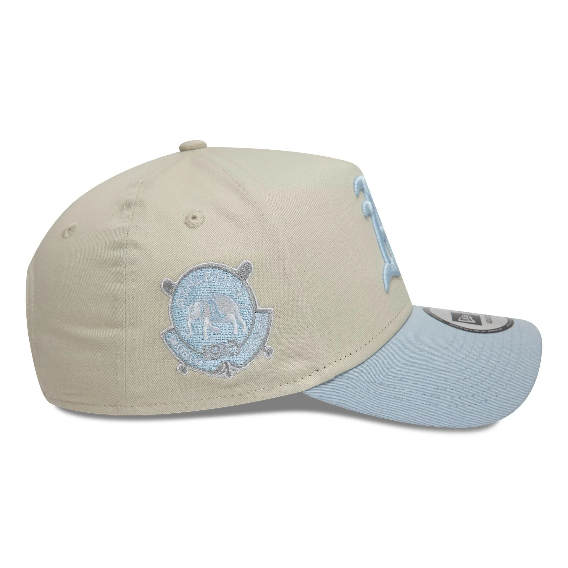 Oakland Athletics World Series Patch Cream 9FORTY A-Frame Adjustable Cap - Image 4