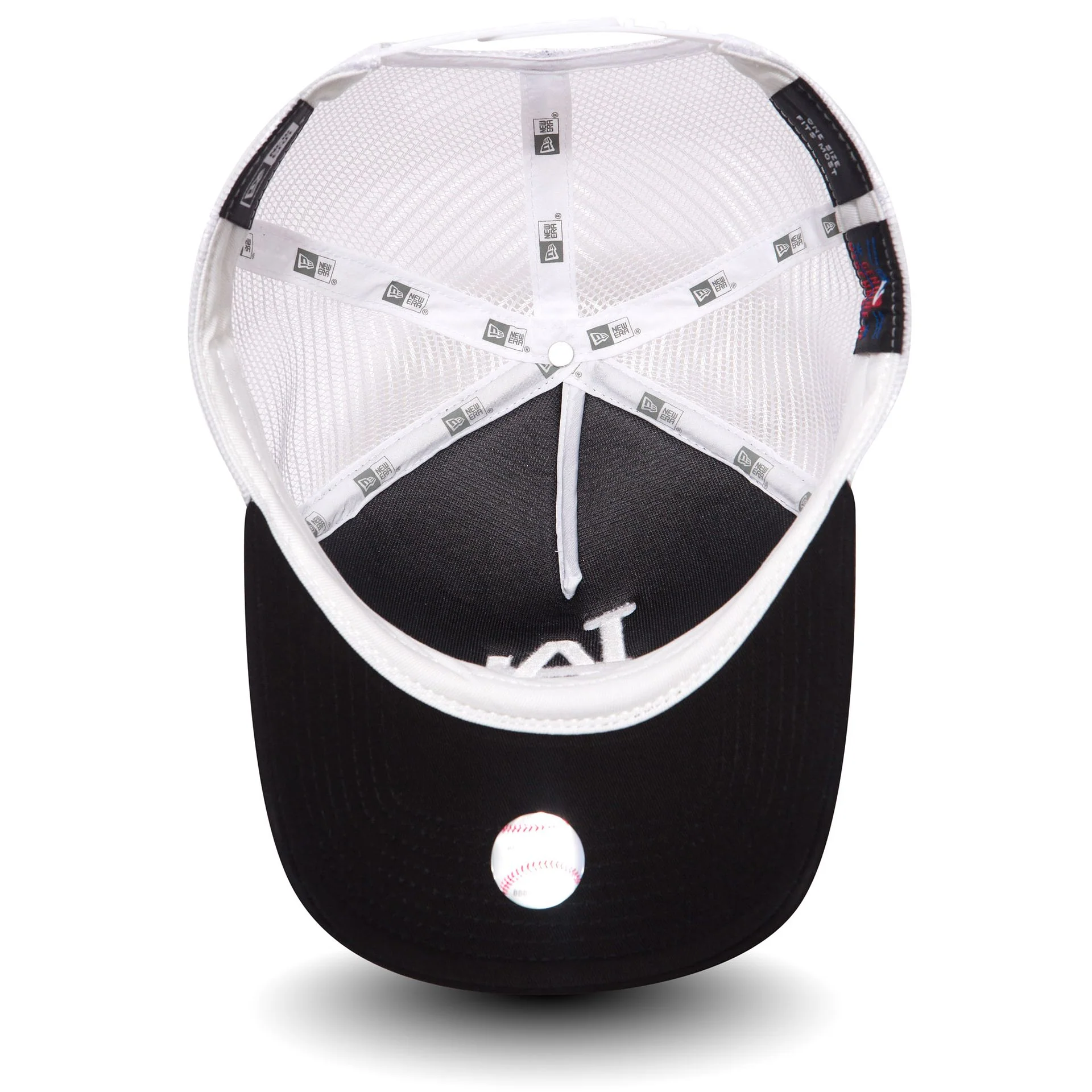 Official New Era LA Dodgers Black A-Frame Trucker Snapback Cap - Image 3