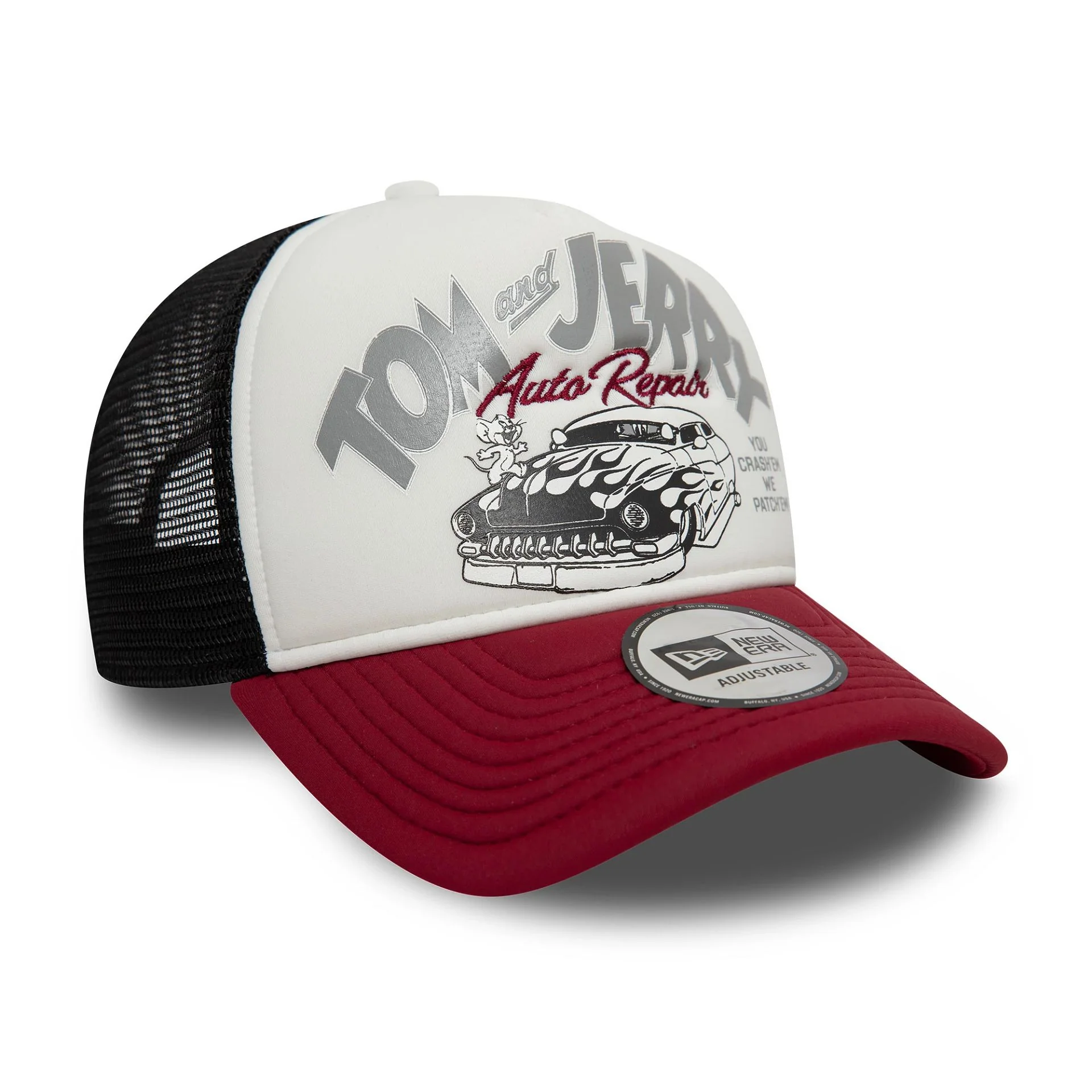 Tom & Jerry White 9FORTY A-Frame Trucker Adjustable Cap - Image 3