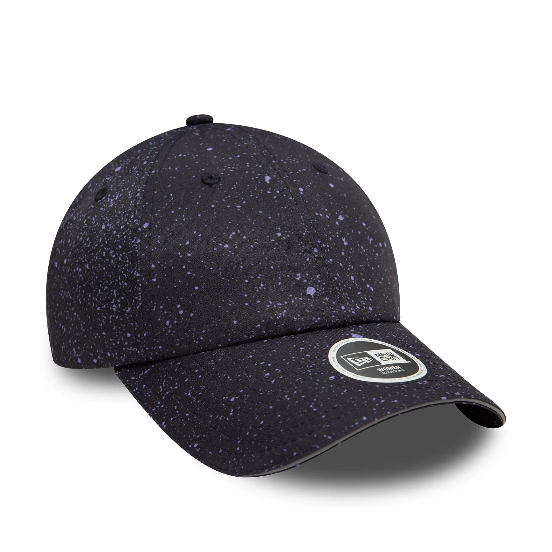 Womens New Era All Over Print Black Open Back Adjustable Cap - Image 4