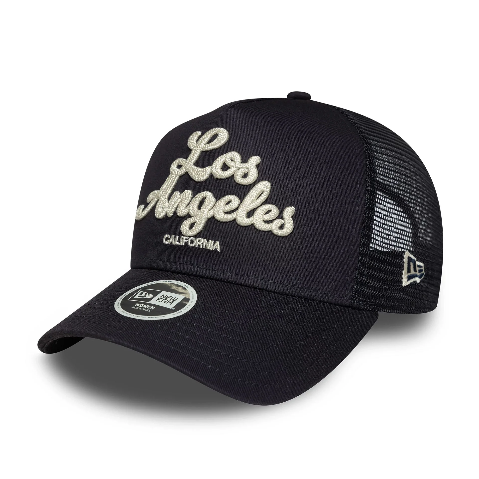 Womens New Era City Navy 9FORTY E-Frame Trucker Adjustable Cap - Image 5